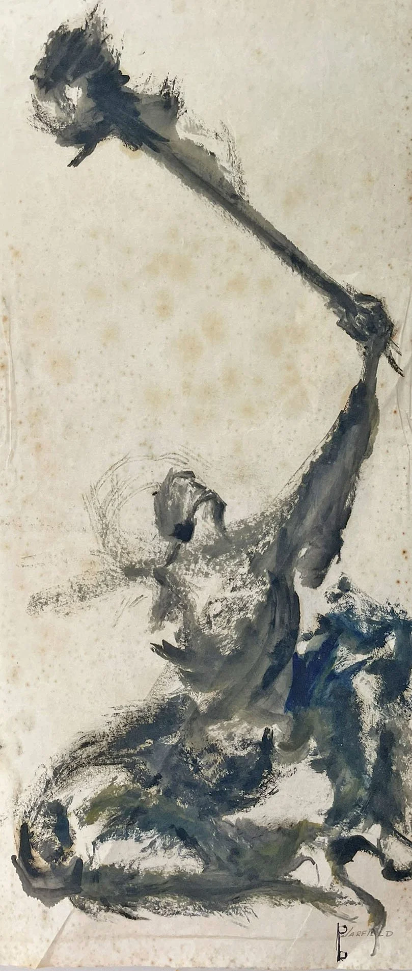  Untitled #16 

 

 MEDIUM  : India Ink 

 

 DIMENSIONS  : 21" X 9 1/2"

 

 PRICE  : $375