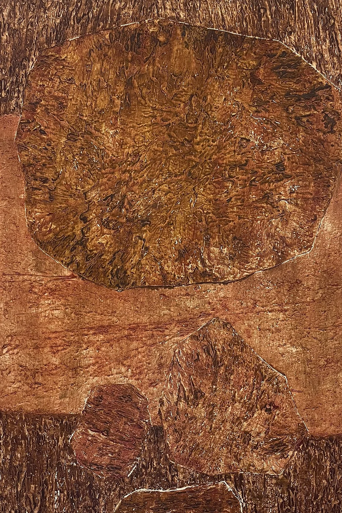  Echo Of Nature 

 

 MEDIUM  : Carborundum Collagraph

 

 DIMENSIONS  : 25 1/2" X 18"

 

 PRICE  : $500