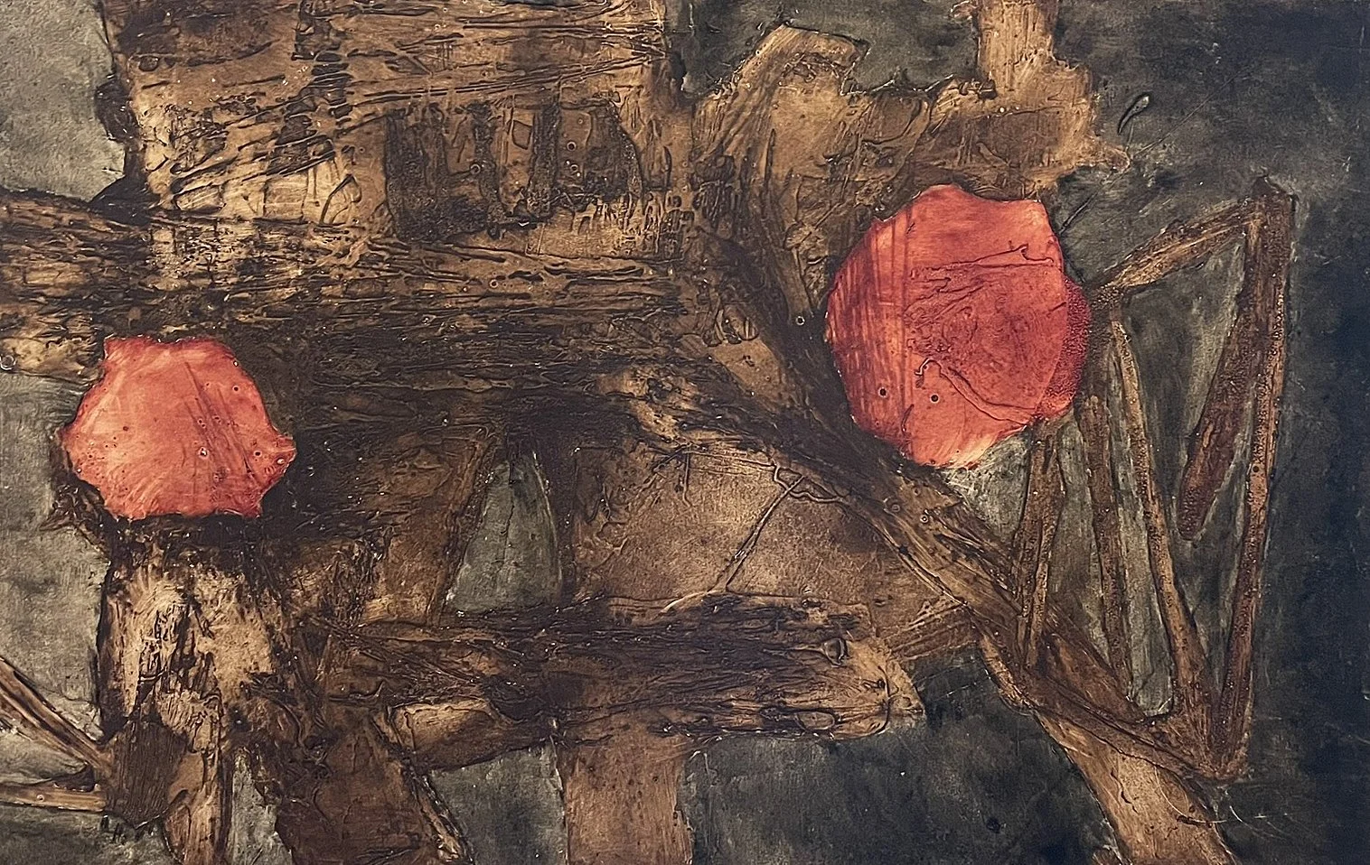  #G-53 Inner
Fascades 

 

 MEDIUM  : Carborundum Collagraph

 

 DIMENSIONS  : 17 3/4" X 28"

 

 PRICE  : $650