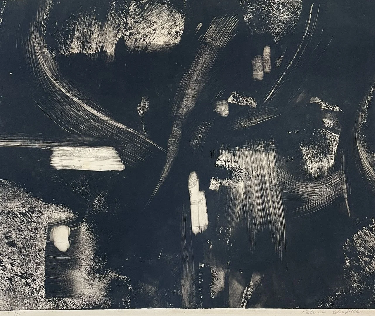 #B-5 

 

 MEDIUM  : Carborundum Collagraph

 

 DIMENSIONS  : 15 1/2" X 19 1/2"

 

 PRICE  : $650