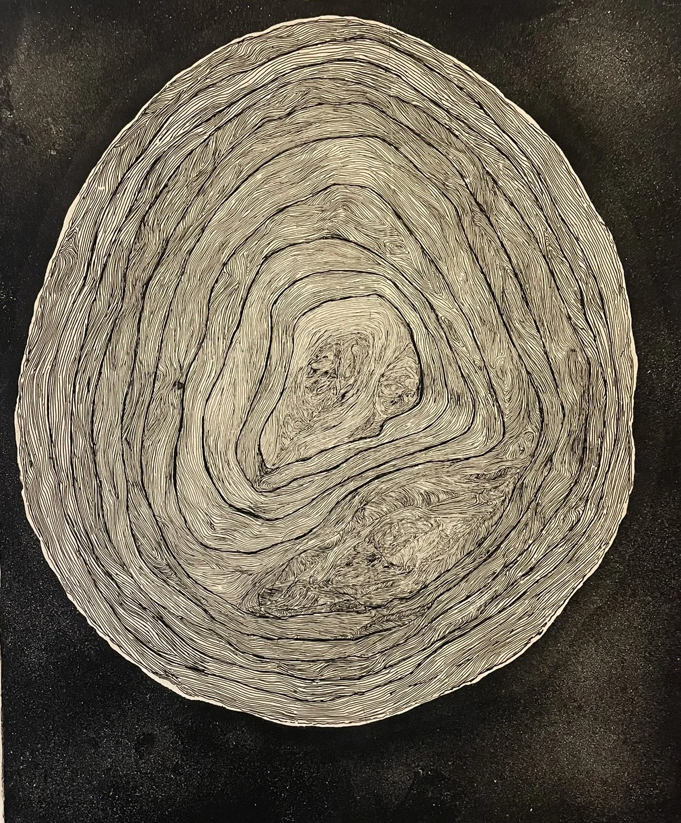  #H-71- Cosmic Onion 

 

 MEDIUM  : Etching

 

 DIMENSIONS  : 17" X 14"

 

 PRICE  : $300