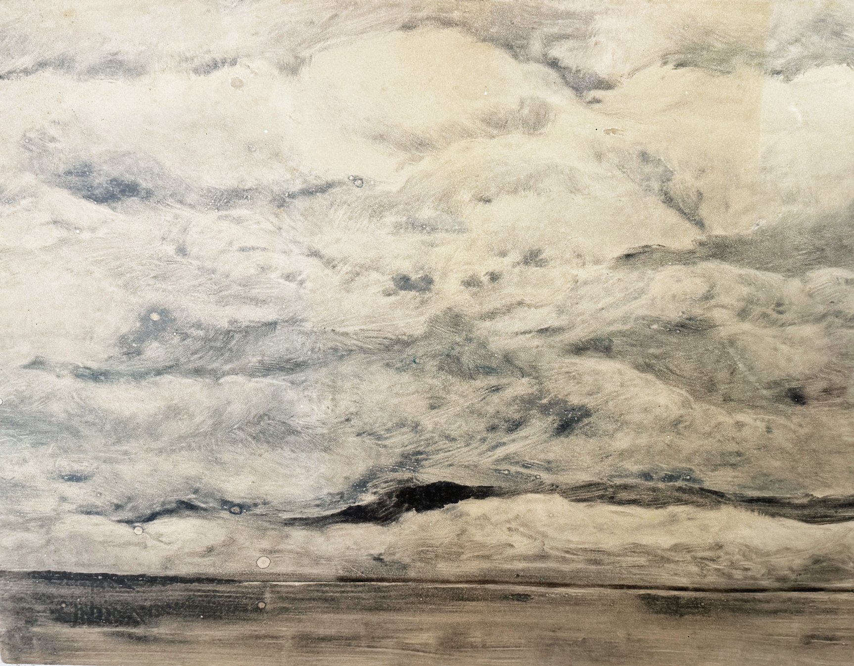  TOPIC  : Sky Series

 

 PAINTING  : Ghosts Of Storms Past

 

 MEDIA  : Monoprint

 

 SIZE  : 18" X 23"

 

 PRICE  : $1,100
