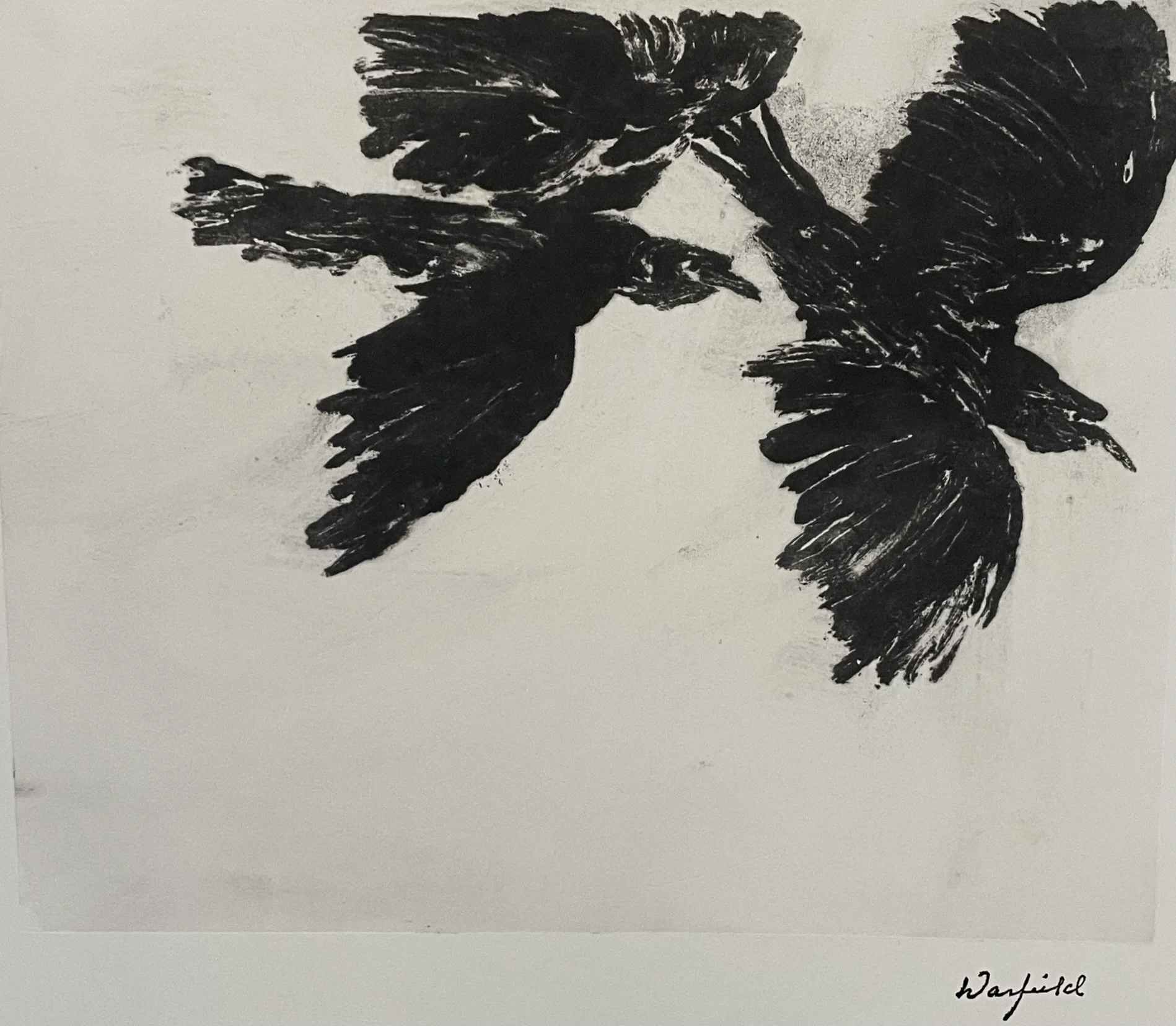  TOPIC  : As The Crow Flies #3

 

 MEDIA  : Monoprint

 

 SIZE  : 11" X 10"

 

 PRICE  : $350