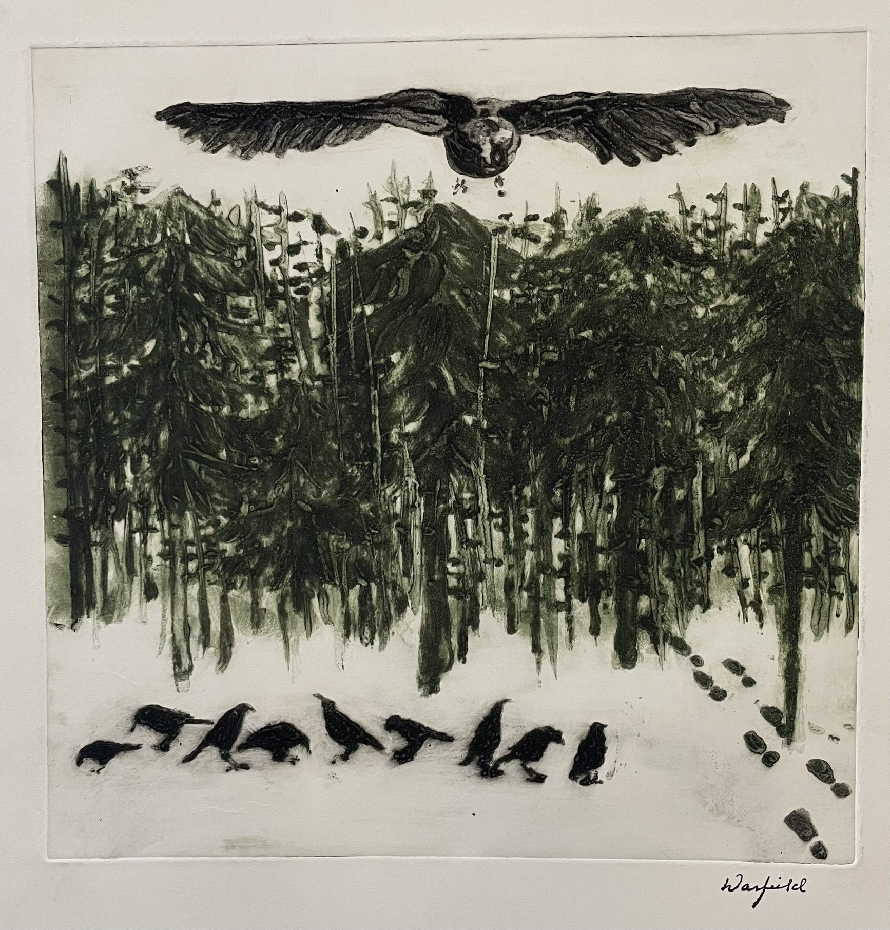  TOPIC  : Forest Flight #1

 

 MEDIA  : Monoprint

 

 SIZE  : 12" X 12"

 

 PRICE  : $375