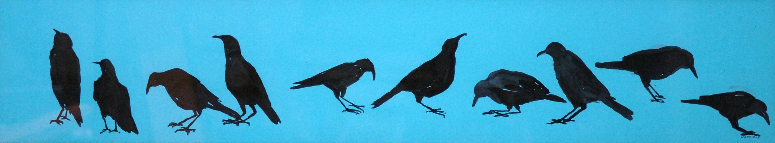  TOPIC  : Blue Skies

 

 MEDIA  : India Ink

 

 SIZE  : 14 3/4" X 58"

 

 PRICE  : PRIVATE COLLECTION