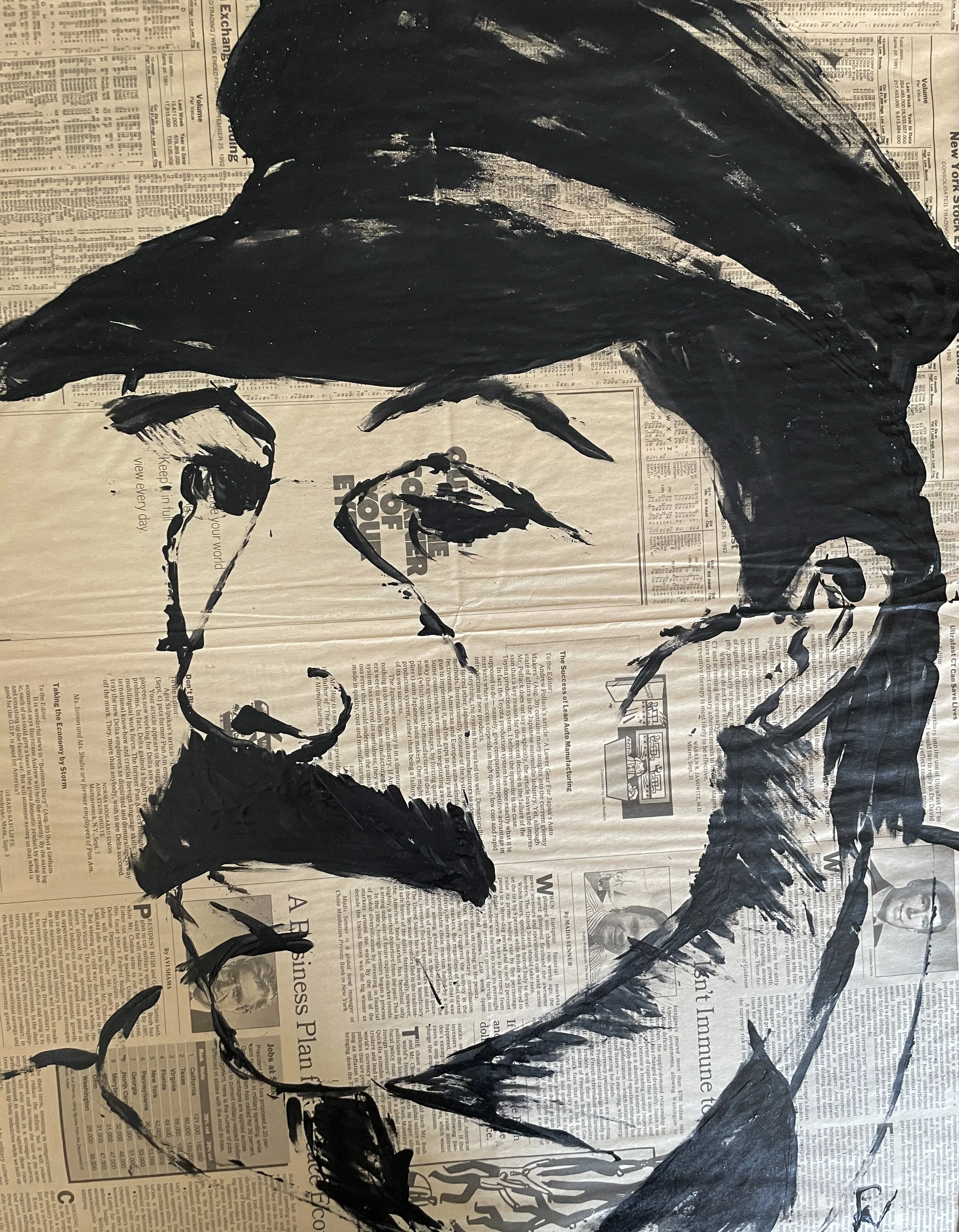  Working Man #1
 
 
 MEDIA  : India Ink On Newsprint
 
 SIZE  : 26" X 21"
 
 PRICE  : $ 300