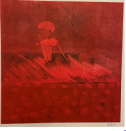  Violinist- Red
 
 
 MEDIA  :  Monoprint
 
 SIZE  : 18" X 17"
 
 PRICE  : $ 275