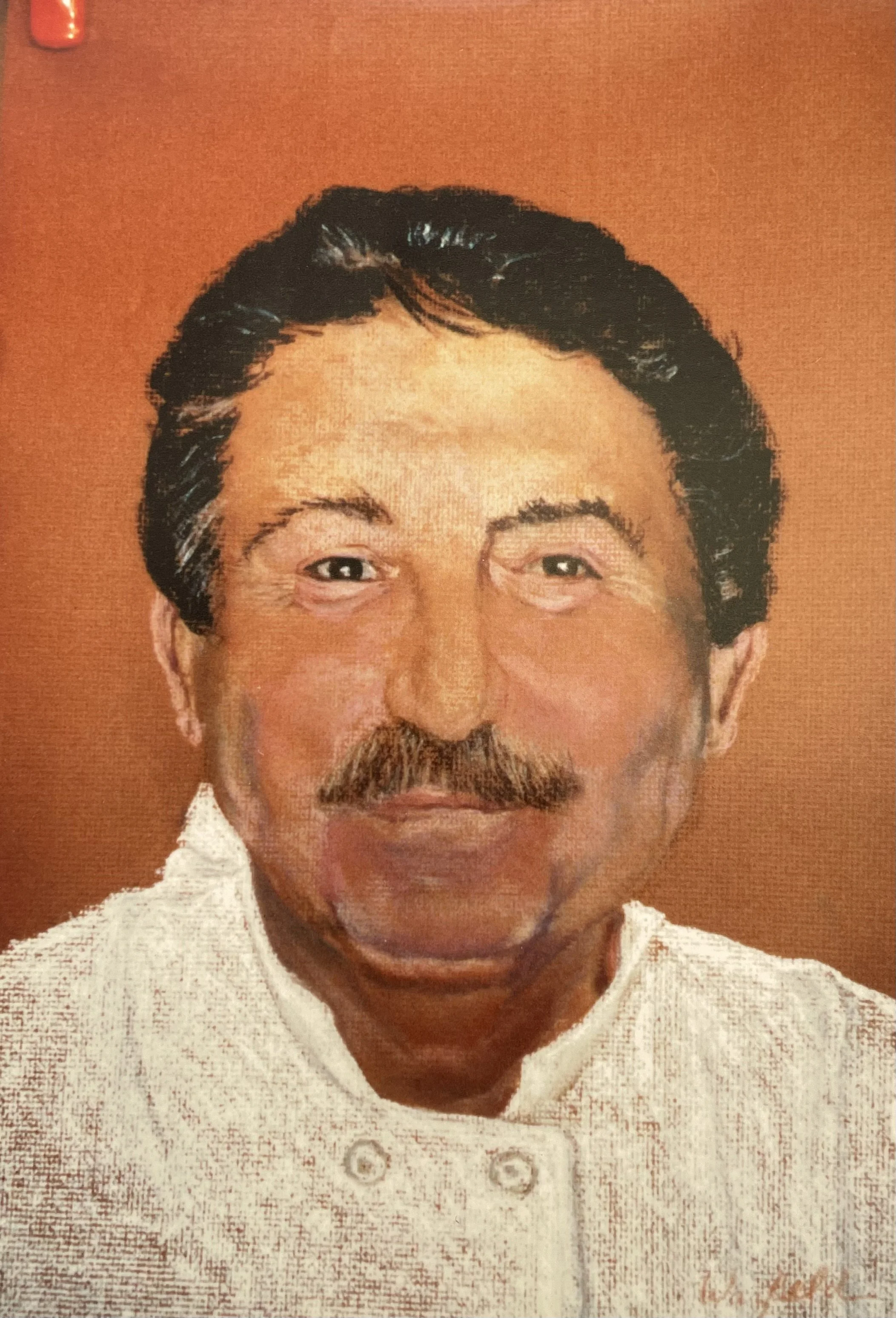  Chef Etienne, St. Tropez Restaurant, Fairfield, Ct
 
 
 MEDIA  : Pastel
 
 SIZE  :  20" X 16"
 
PRIVATE COLLECTION 