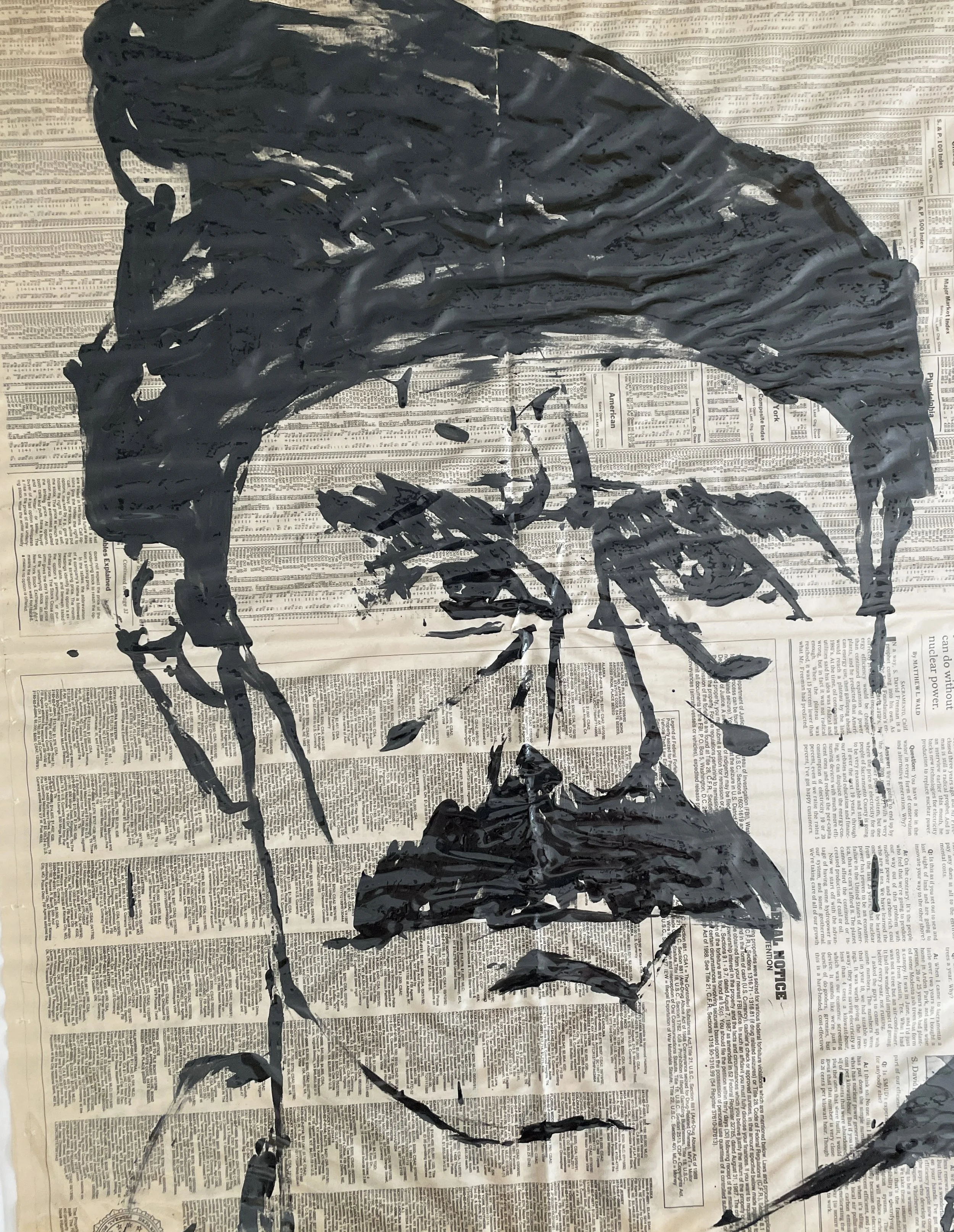  Working Man #4
 
 
 MEDIA  :  Ink Of Newsprint 
 
 SIZE  : 17" X 22"
 
 PRICE  : $ 250