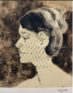  Veiled Woman In Profile #2
 
 
 MEDIA  :  Monoprint
 
 SIZE  : 12" X 10"
 
 PRICE  : $ 175