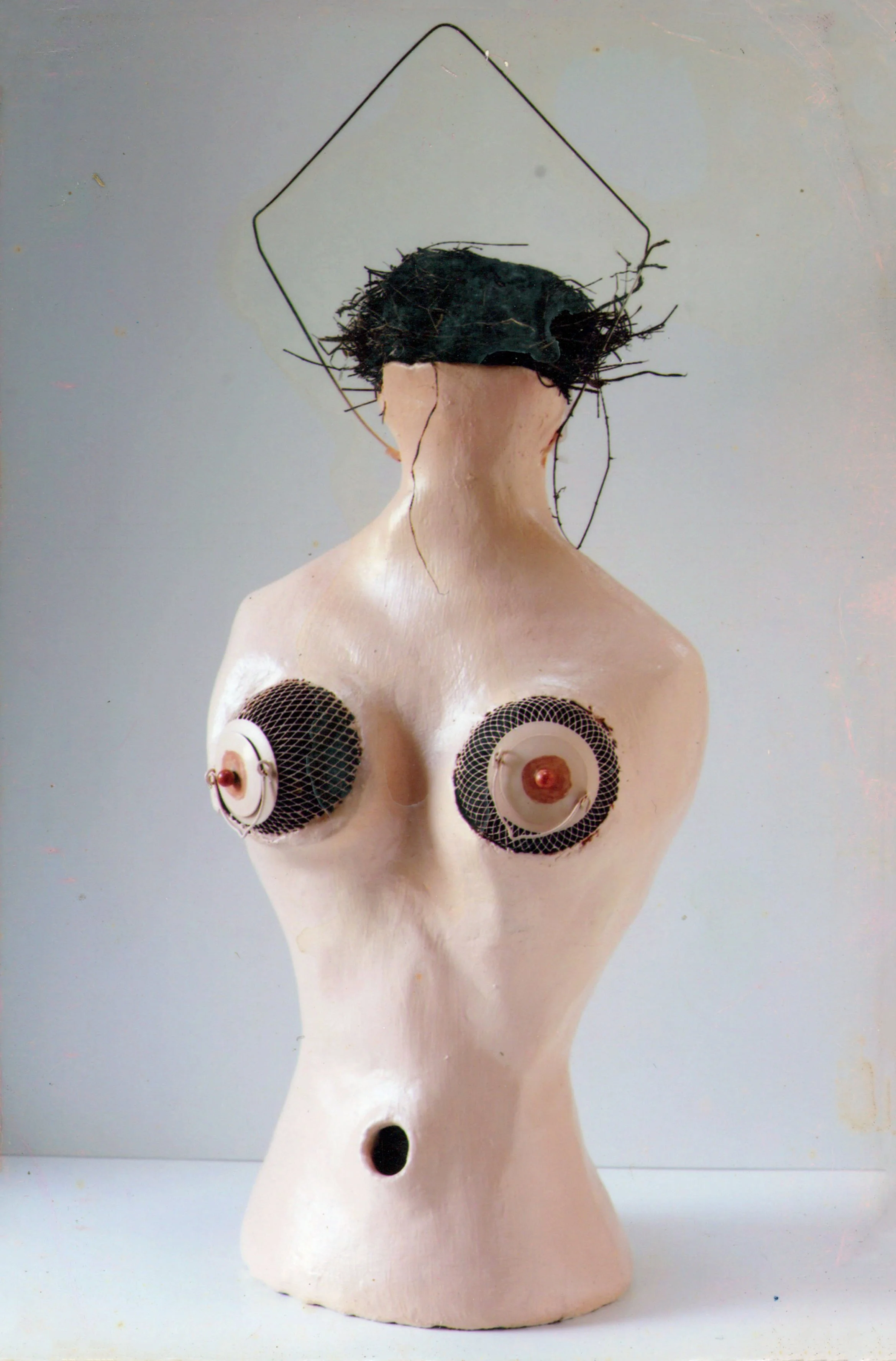  TOPIC  : BIRD BRAIN

 

 MEDIA  : MIXED MEDIABIRDHOUSE

 

 SIZE  : 36"H

 

 PRICE  : PRIVATE COLLECTION