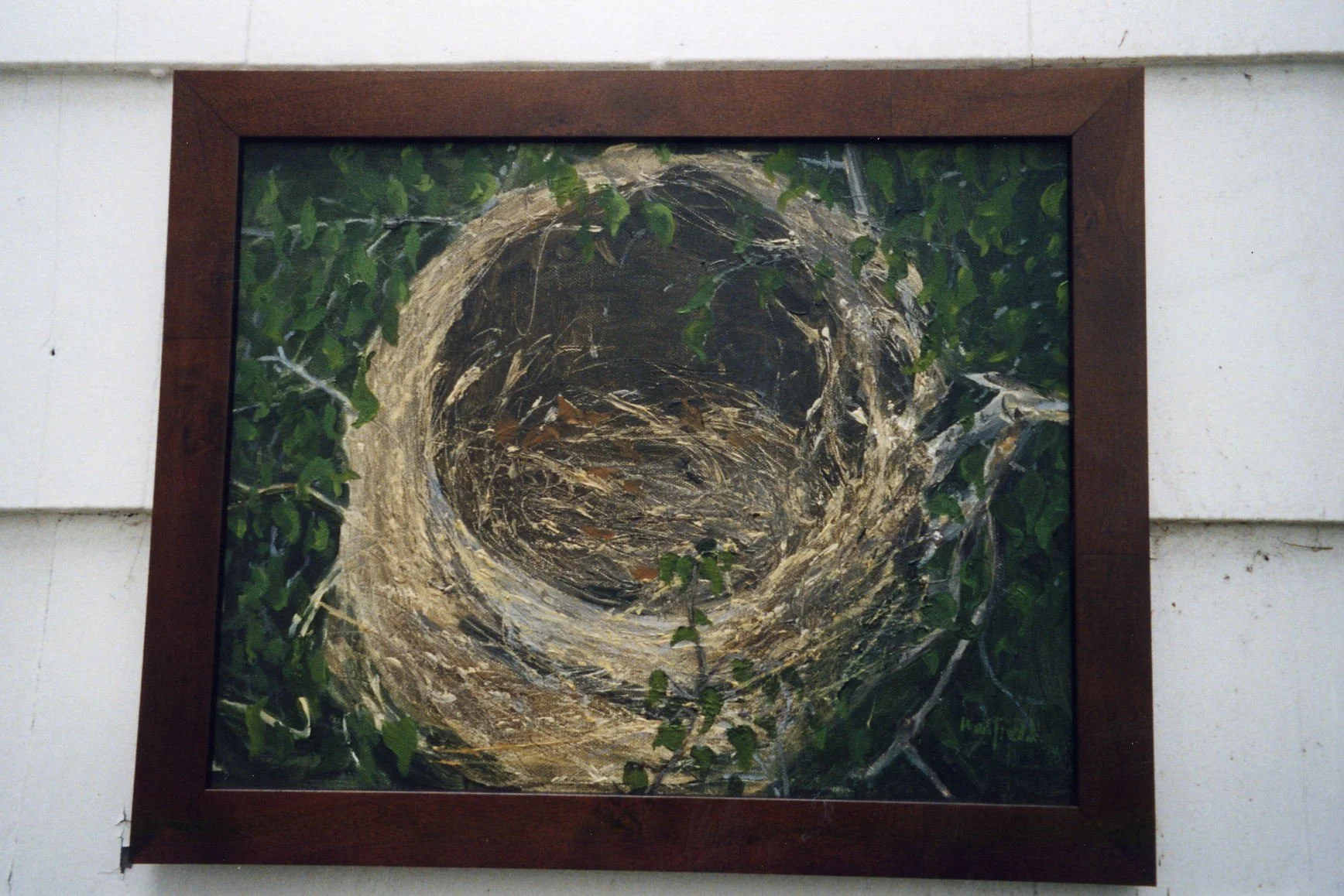  TOPIC  : CARDINAL NEST
 

 MEDIA  : OIL

 

 SIZE  :  9 X 12"

 

 PRICE  : PRIVATE COLLECTION 