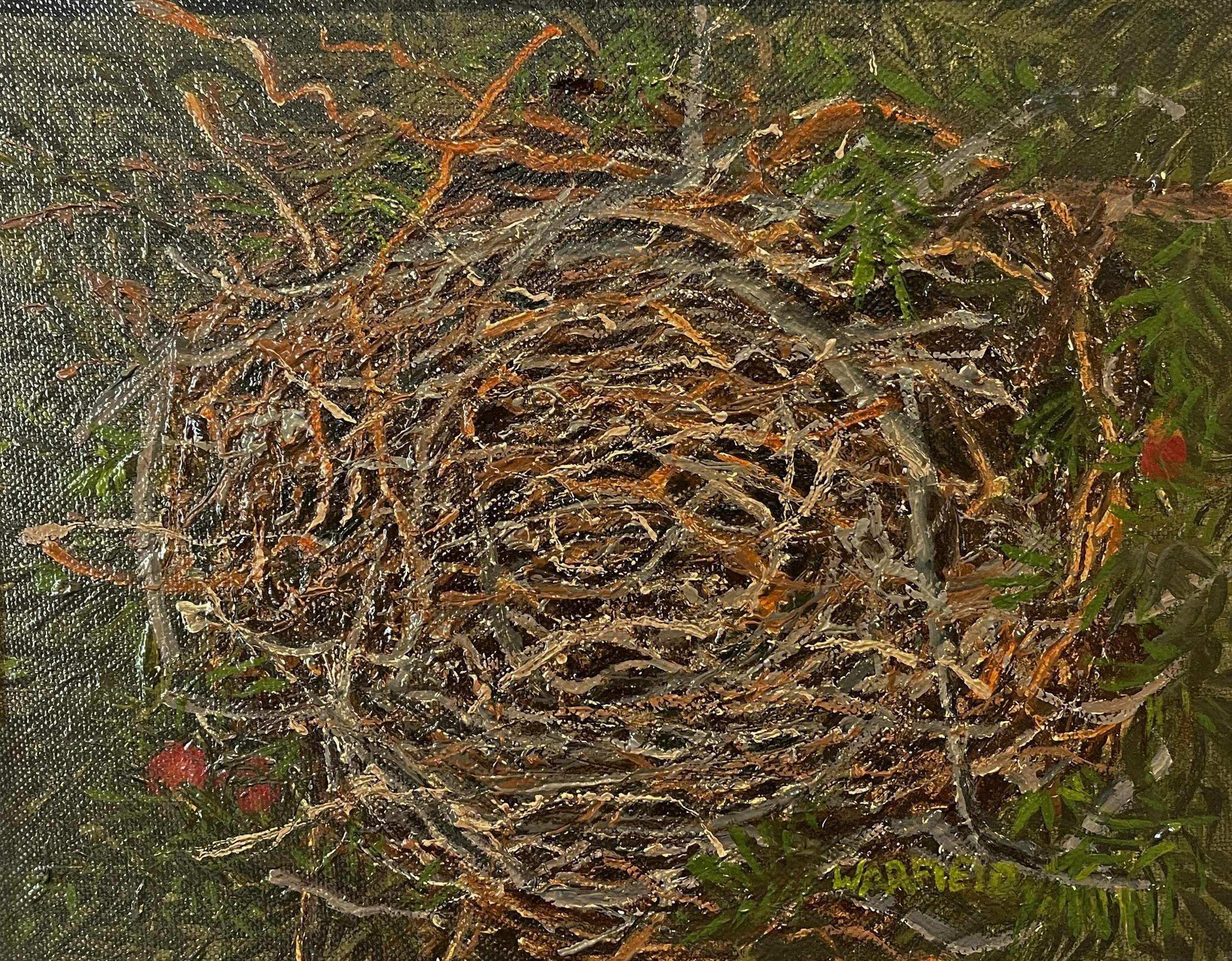  TOPIC  : DOVE NEST

 

 MEDIA  : OIL ON CANVAS

 

 SIZE  : 8 X 10

 

 PRICE  : $ 1,500