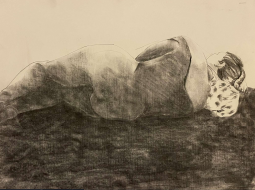  Woman Sleeping #2  
 
 MEDIA  : Charcoal
 
 SIZE  : 17" X 23"
 
 PRICE  : $ 350