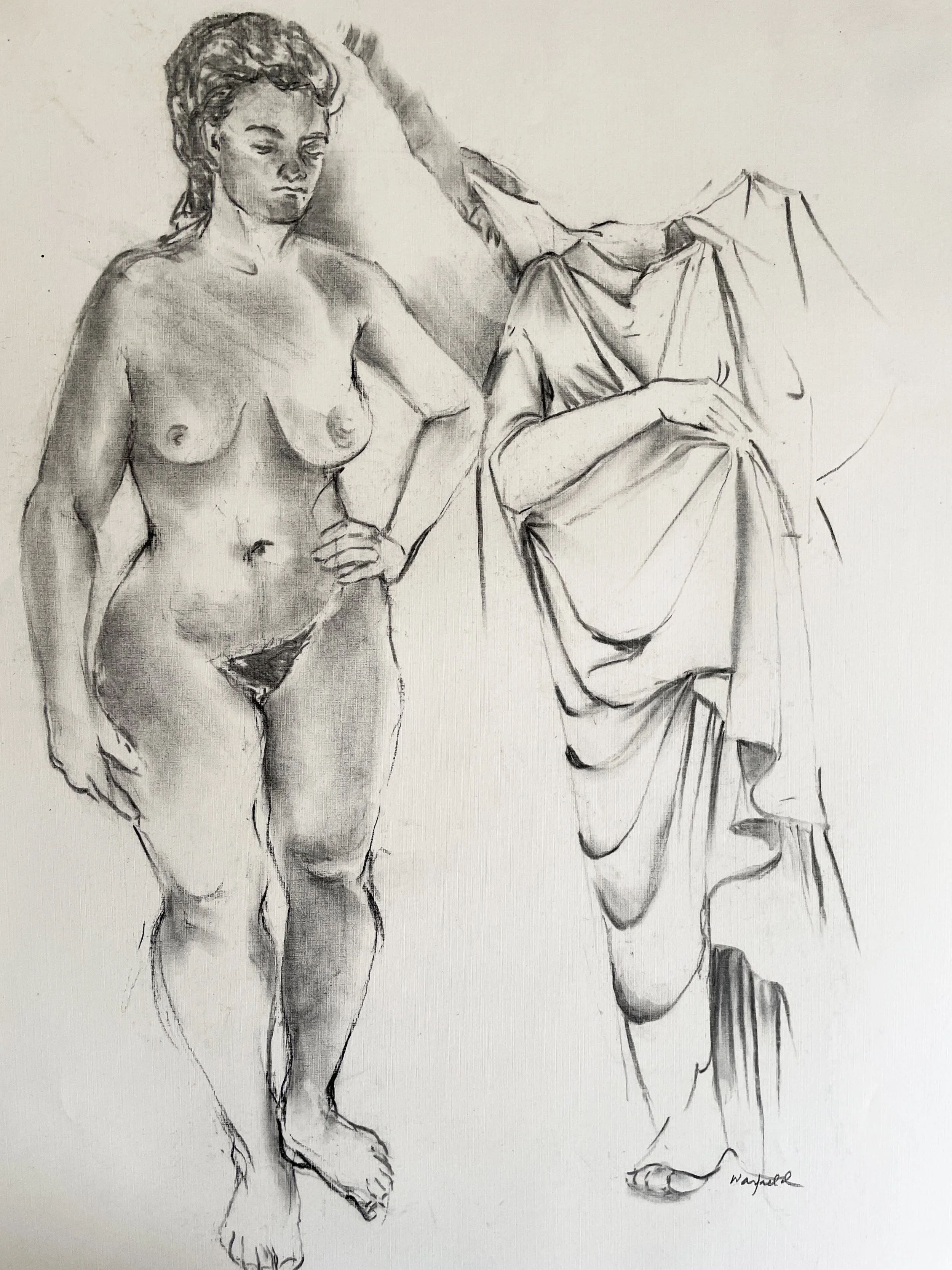  Woman Goddess 
 
 MEDIA  : Charcoal
 
 SIZE  : 36" X 24"
 
 PRICE  : $ 375