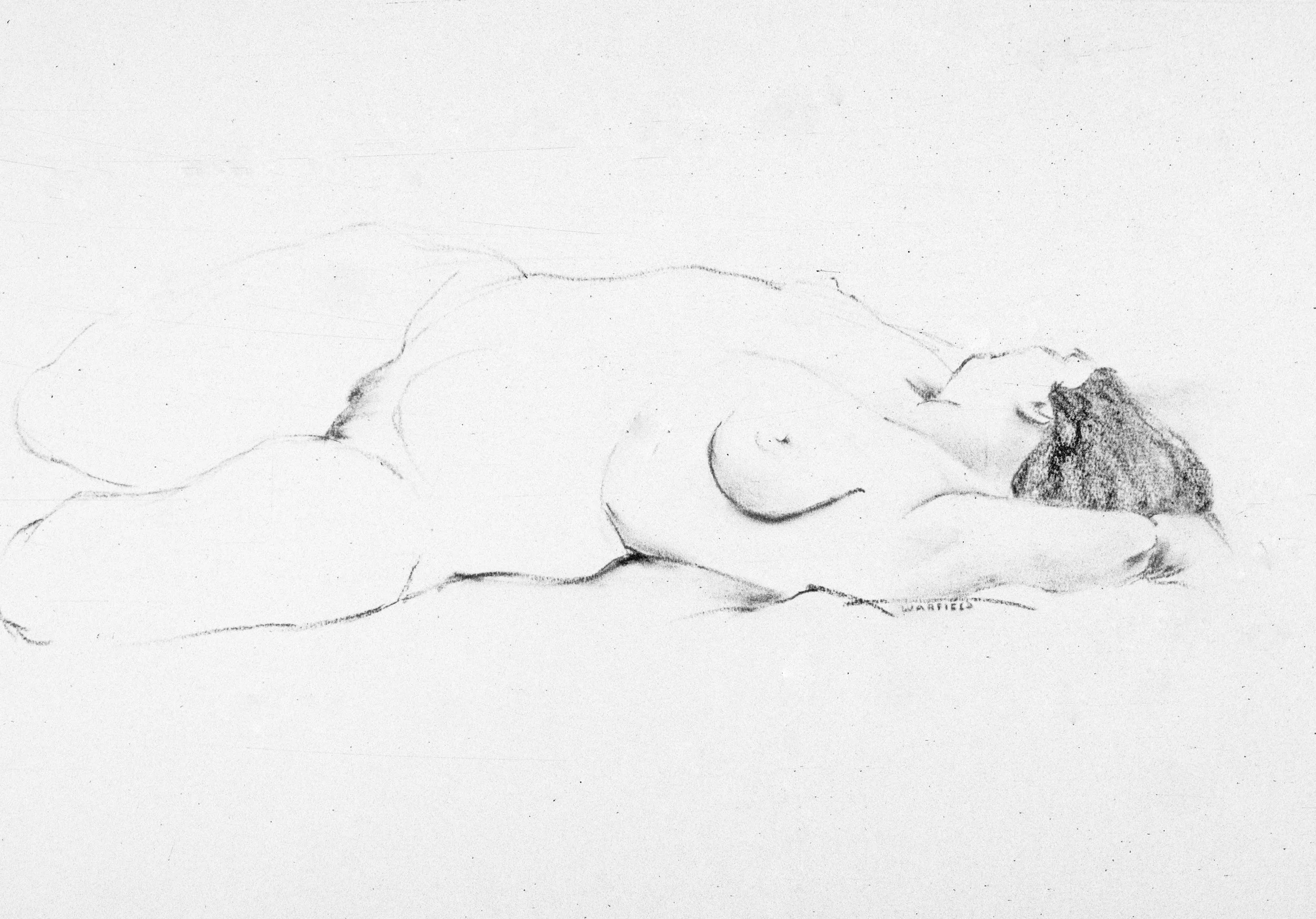  Woman Reclining 
 
 MEDIA  : Charcoal
 
 SIZE  : 24" X 36”
 
PRIVATE COLLECTION 
