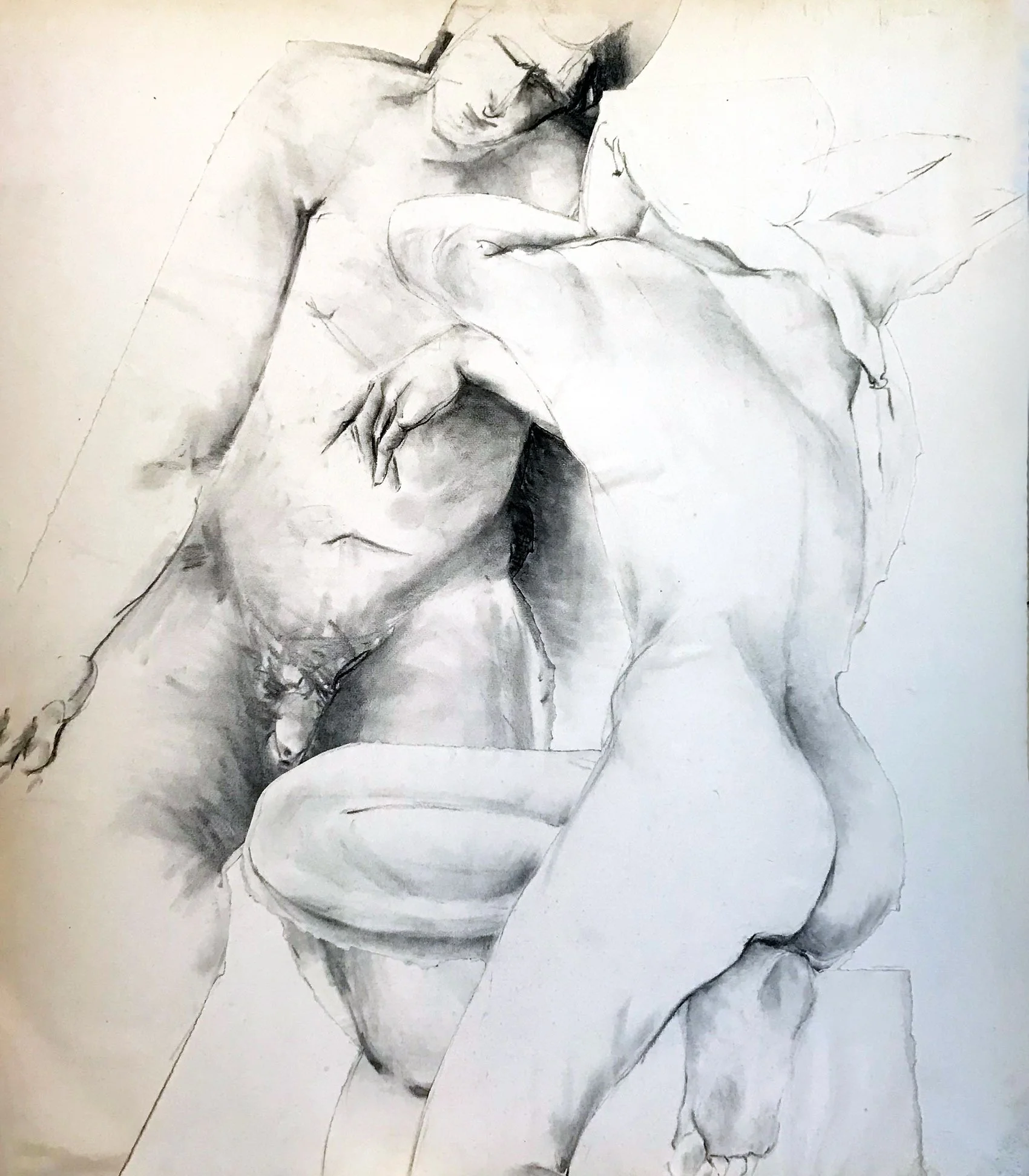  The Conversation 

 

 MEDIA  : Charcoal

 

 SIZE  : 36” X 48"

 

 PRICE  : $4,500