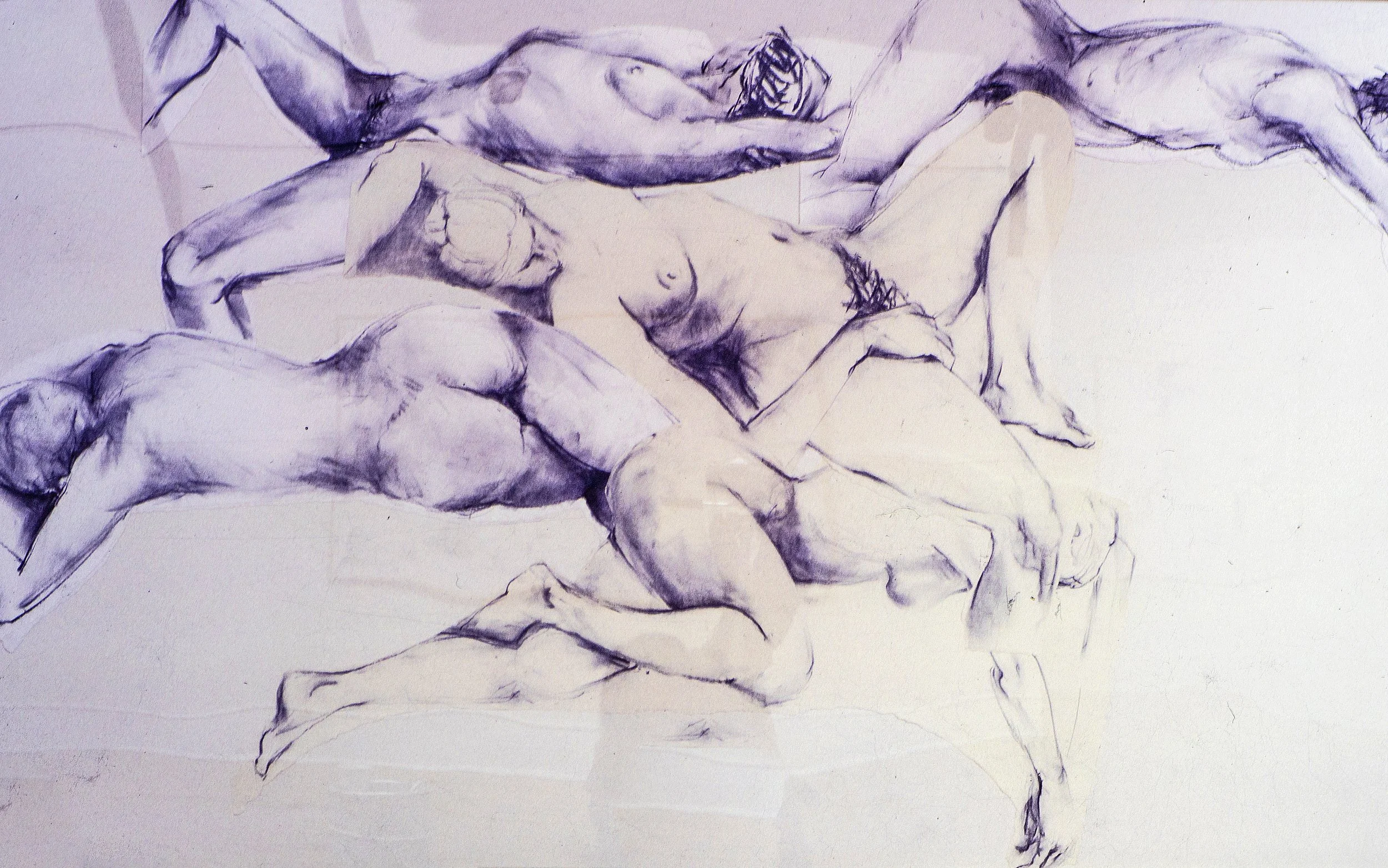  Resting 

 

 MEDIA  : Charcoal/Collage

 

 SIZE  : 8" X 72"

 

 PRICE  : $ 4,500 