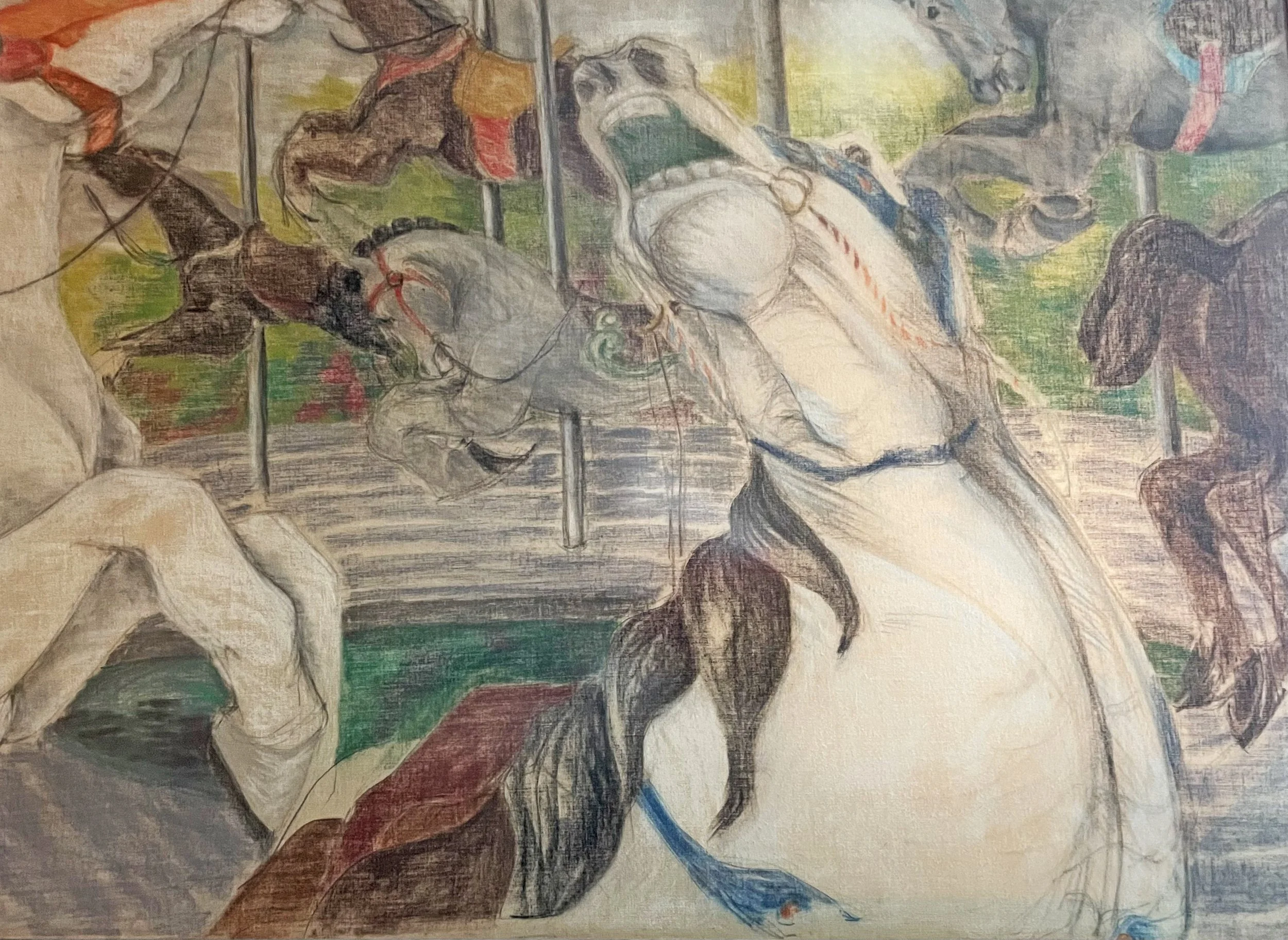  The Runaway 

 

 MEDIUM  : Pastel

 

 DIMENSIONS  : 35" X 47"

 

 PRICE  : PRIVATE
COLLECTION 