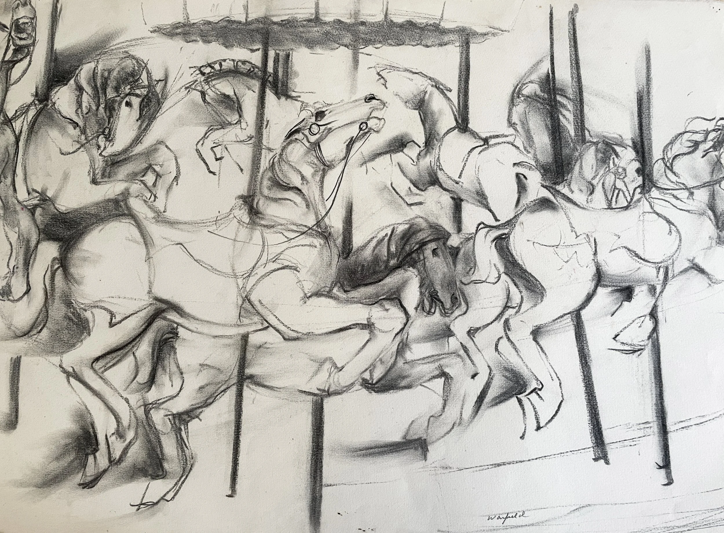  Carousel View 

 

 MEDIUM  : Charcoal

 

 DIMENSIONS  :  22" X 30"

 

 PRICE  : $375