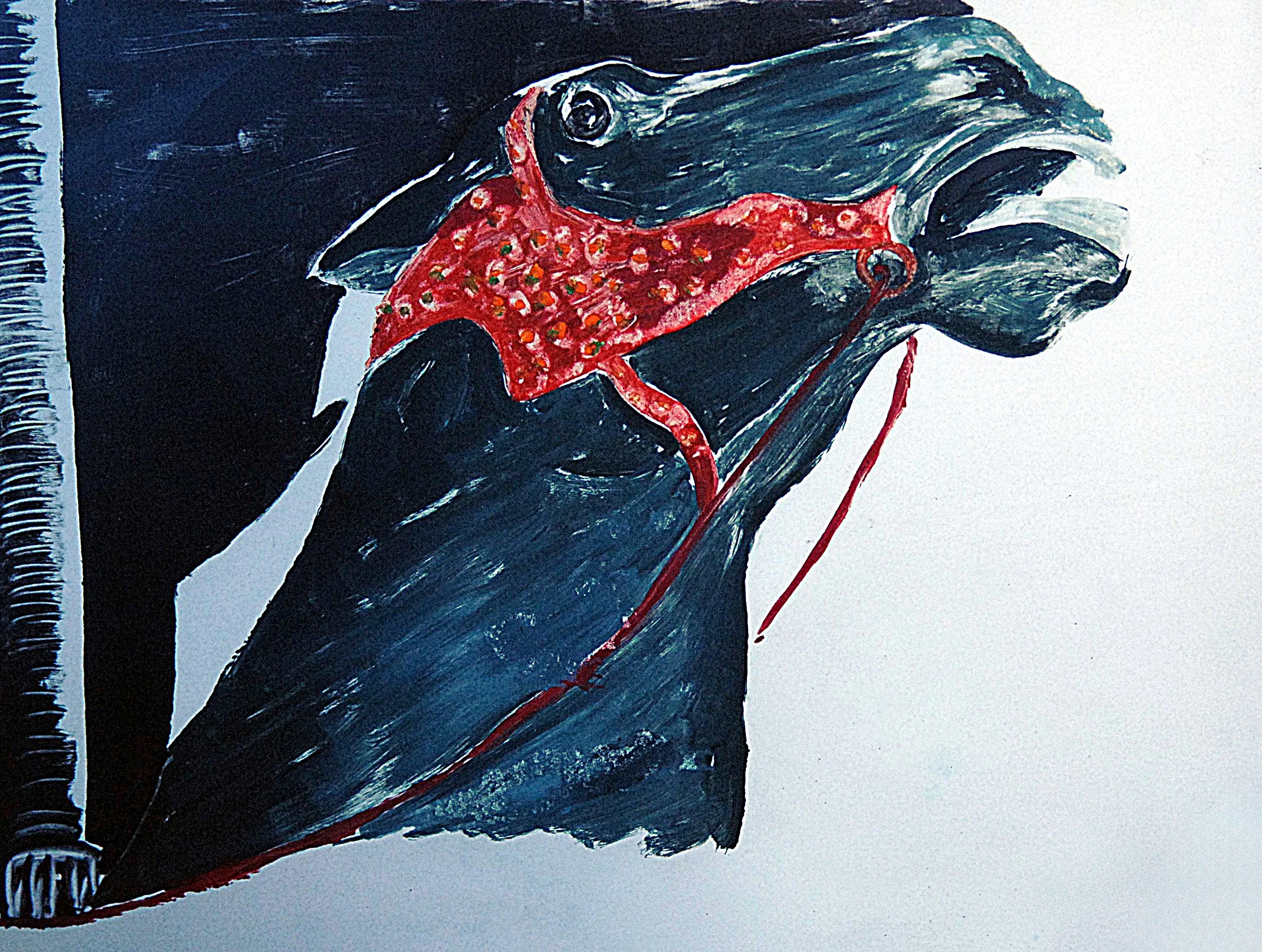  The Rebel 

 

 MEDIUM  : Monoprint

 

 DIMENSIONS  :  13" X 20"

 

 PRICE  : $450
