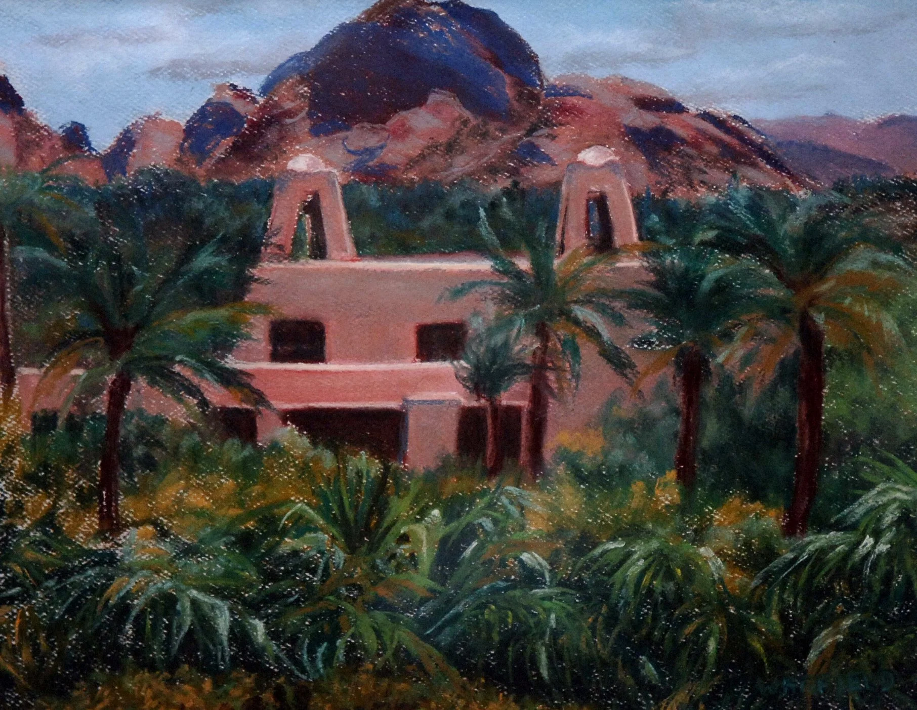  TOPIC  : Arizona

 

 PAINTING  : The-Phonecian, Scottsdale, Arizona

 

 MEDIA  : Pastel

 

 SIZE  : 11" X 14"

 

 PRICE  : $550
