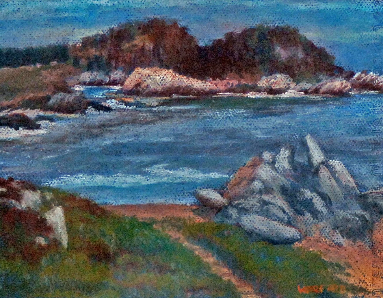  TOPIC  : Maine

 

 PAINTING  : View From The Shore, Boothbay, Maine

 

 MEDIA  : Pastel

 

 SIZE  : 9" X 12"

 

 PRICE  : $350
