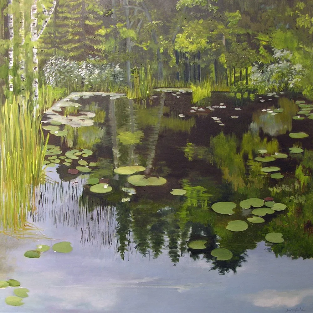  TOPIC  : Maine

 

 PAINTING  : Nature’s Sonnet

 

 MEDIA  : Oil On Canvas

 

 SIZE  : 48" X 48"

 

 PRICE  : Private Collection
