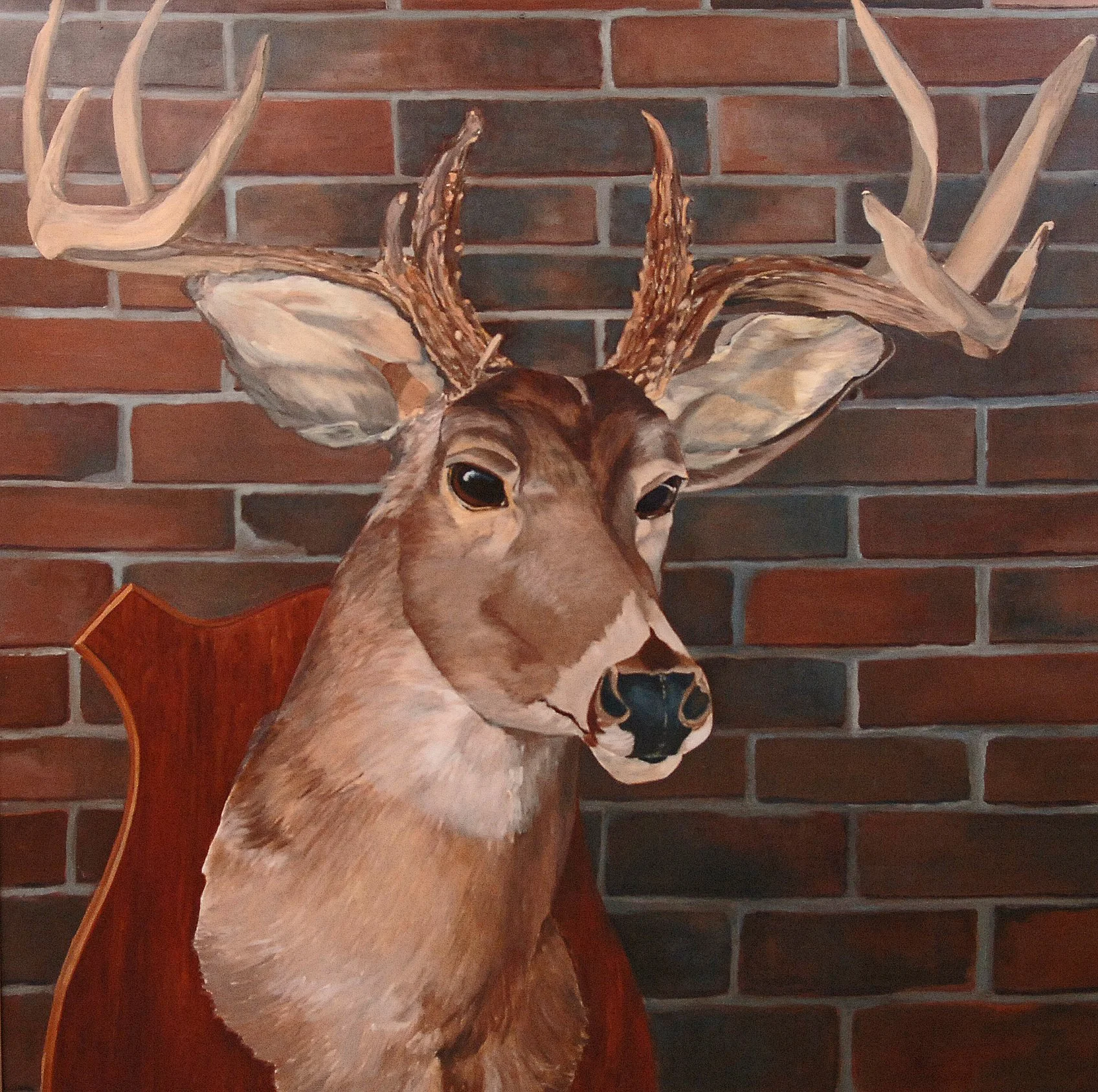  TOPIC  : Trophy

 

 PAINTING  : The Buck Stops+B111 Here

 

 MEDIA  :  Oil On Canvas

 

 SIZE  :  48" X48"

 

 PRICE  : $8,500