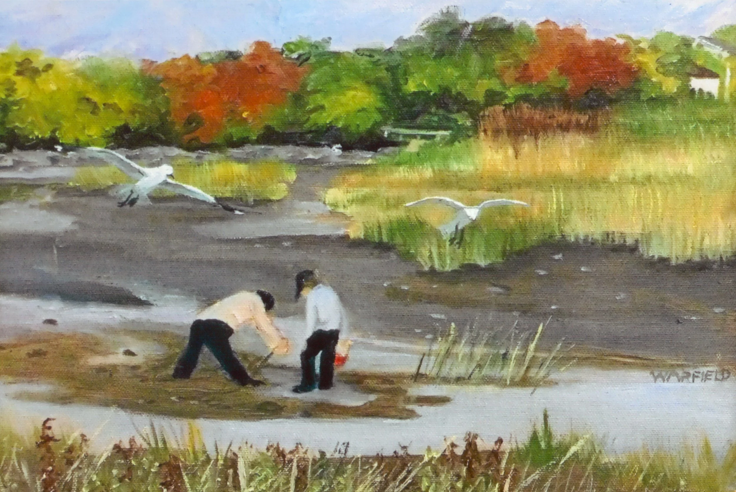  TOPIC  : Connecticut

 

 PAINTING  : Volunteers Planting Sea Grass, St. Mary’s By The Sea, Bridgeport, Ct

 

 MEDIA  : Oil

 

 SIZE  : 12" X 16"

 

 PRICE  : $750
