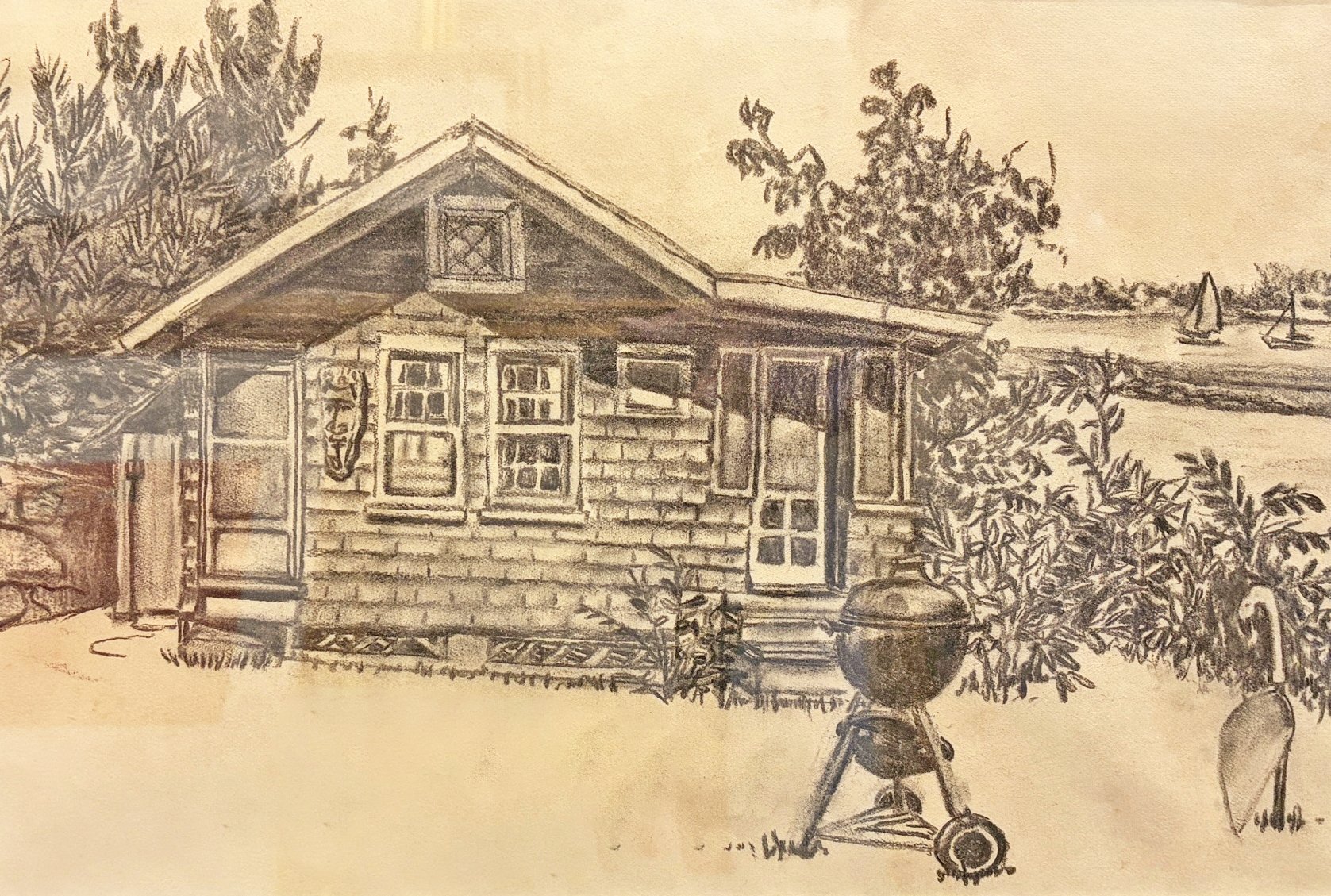  TOPIC  : Connecticut

 

 PAINTING  : House At 188 Cedar Road, Mystic, Ct - #2

 

 MEDIA  : Charcoal

 

 SIZE  : 12" X 17"

 

 PRICE  : $550
