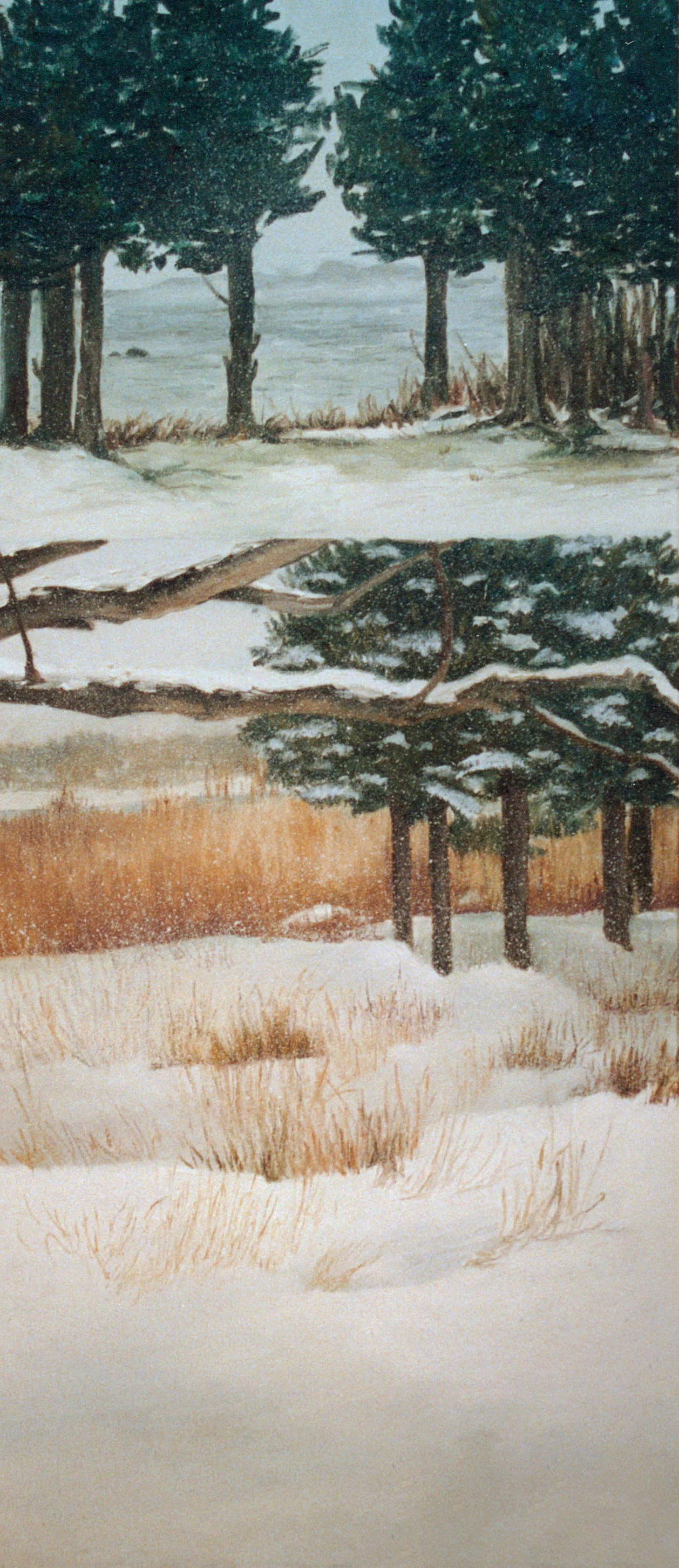  TOPIC  : Connecticut

 

 PAINTING  : Snowy Day On Mason’s Island, Mystic, Ct

 

 MEDIA  : Oil

 

 SIZE  : 36" X 17"

 

 PRICE  : $3,800
