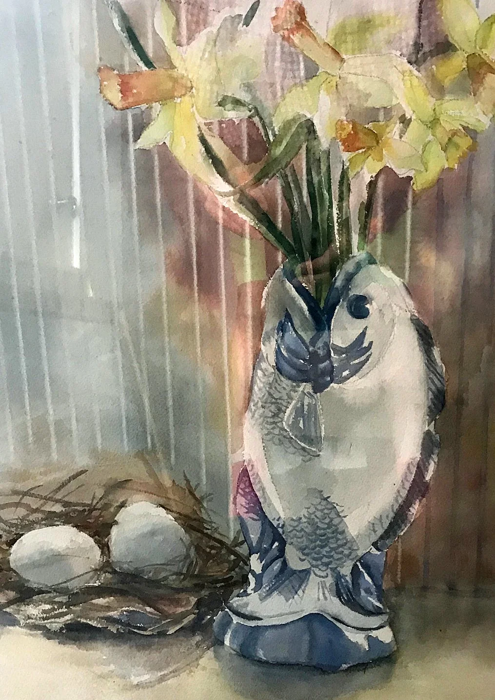  TOPIC  : Flower

 

 PAINTING  : Fish And Flowers

 

 MEDIA  : Watercolor

 

 SIZE  : 23" X 17"

 

 PRICE  : $550
