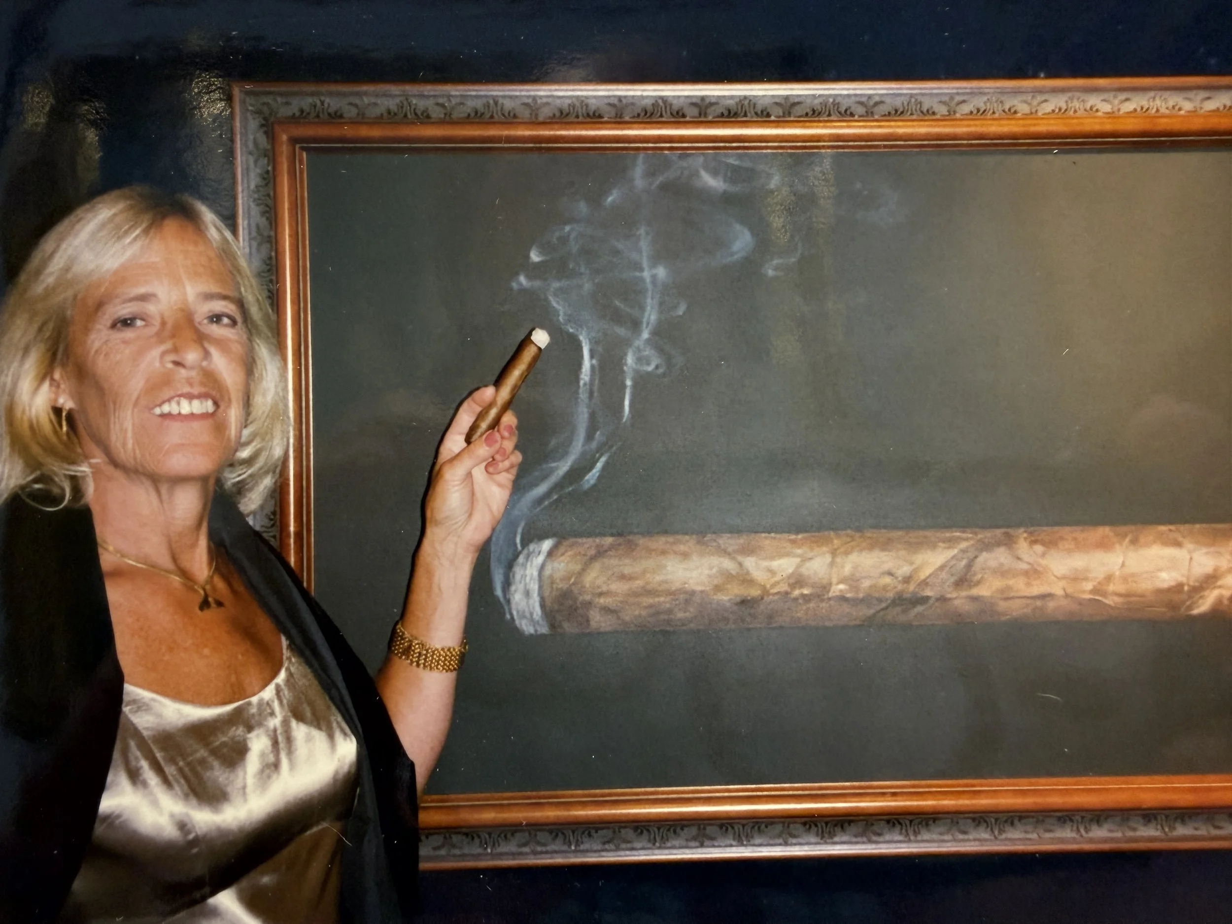  PAINTING  : The Artist At The Union League Club, NYC, July 2004
