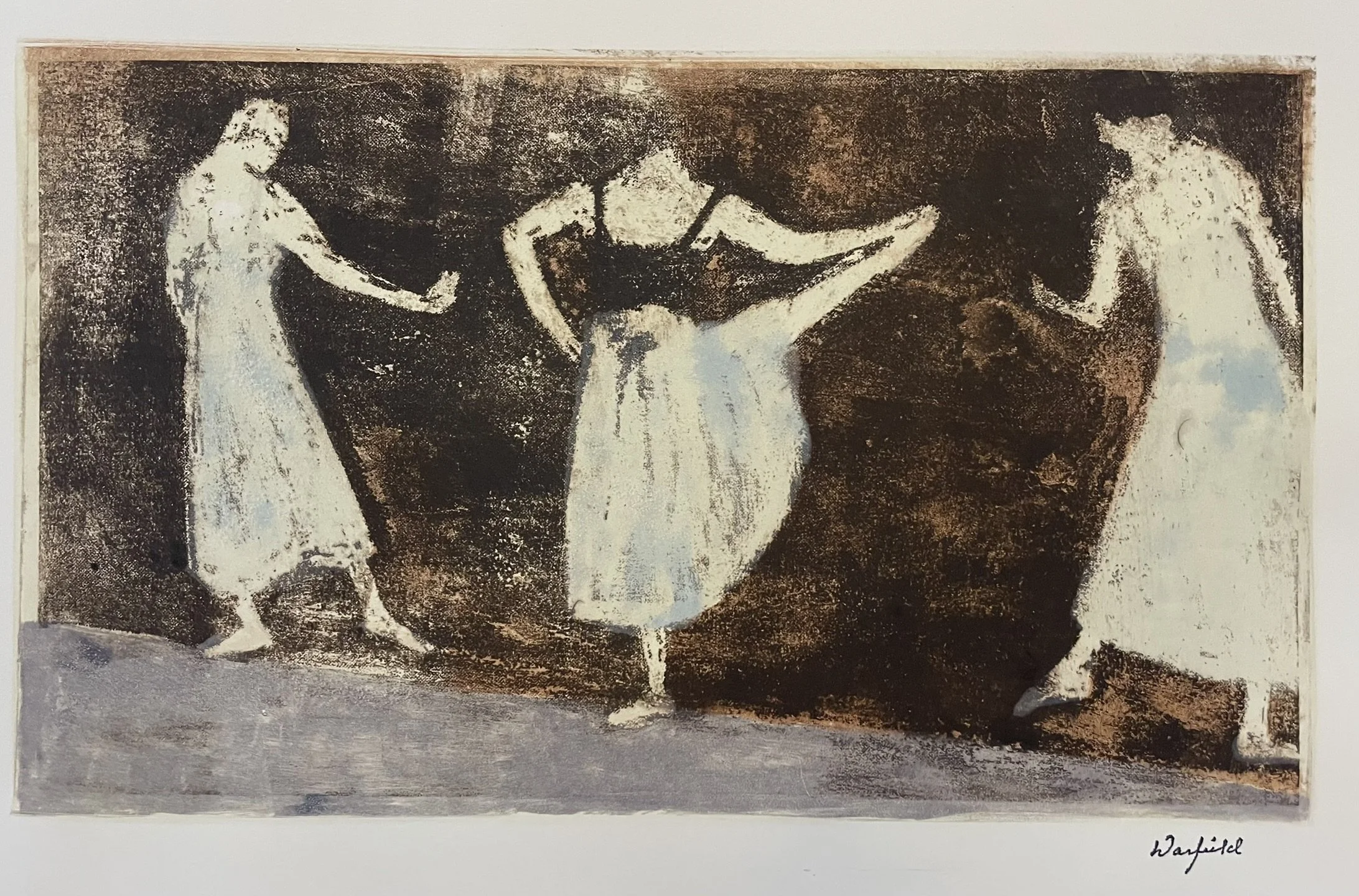  Ballerinas At The Bar #4
 
 
 MEDIA  : Monoprint
 
 SIZE  : 10" X 16.5"
 
 PRICE  : $ 350