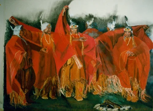  Shawl Dance

 

 MEDIA  : PASTEL

 

 SIZE  :  48" X 60"

 

 PRICE  : PRIVATE COLLECTION