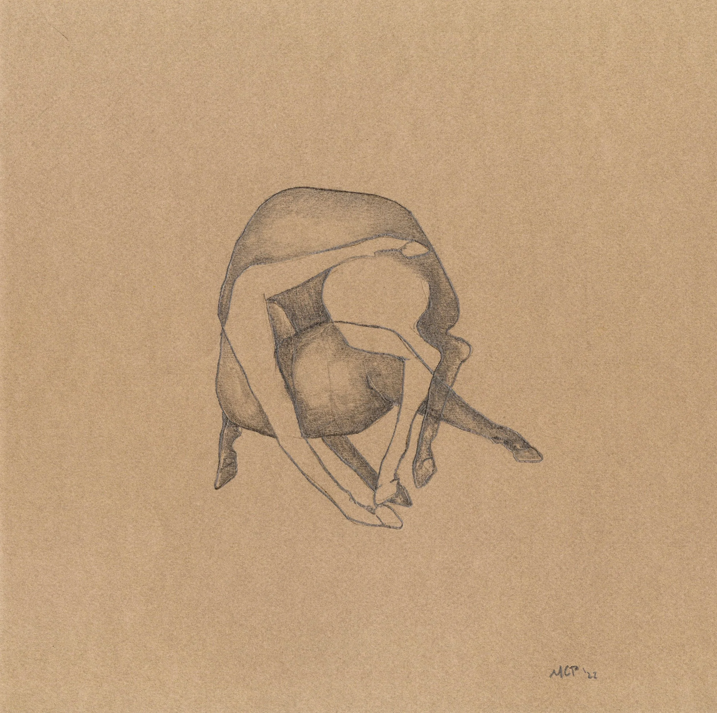  Graphite on paper  
12" x 12"
