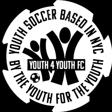 Official logo for Youth 4 Youth FC, a youth soccer organization based in NYC, featuring a circular design with the organization's name and soccer imagery.