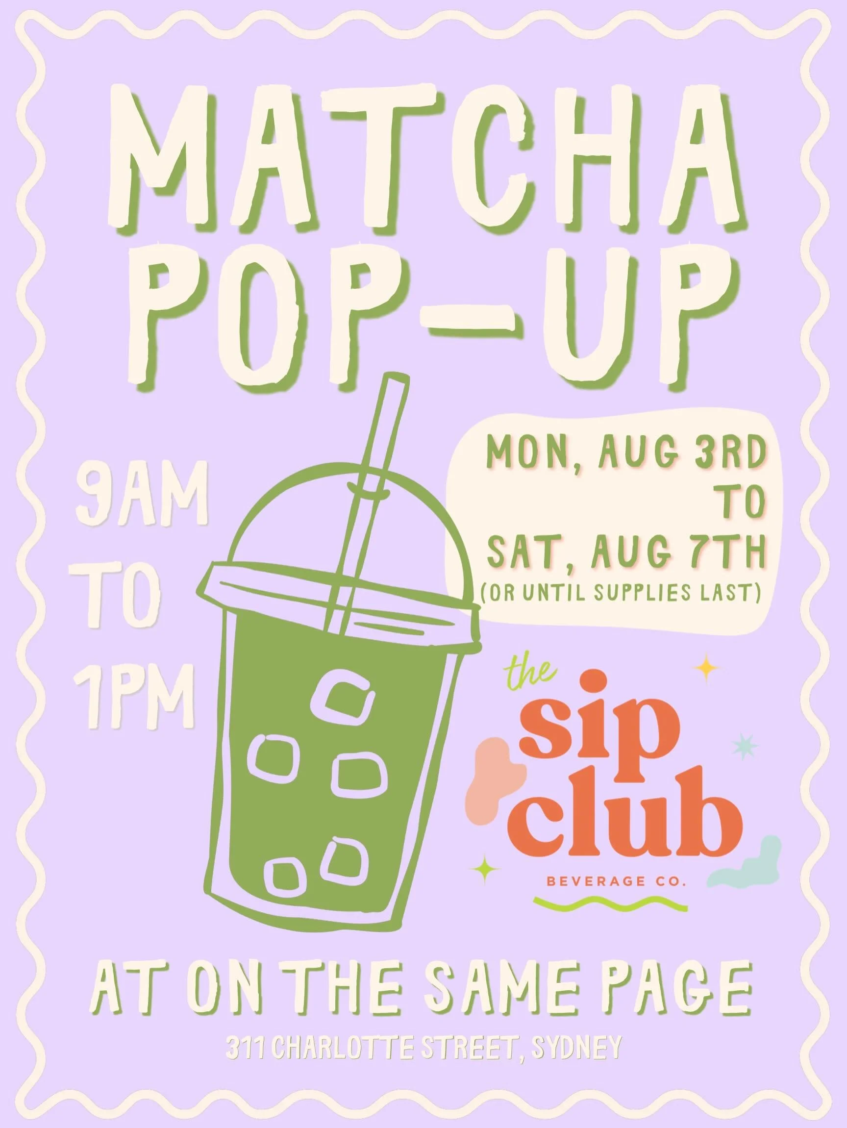 ✨ PART 2! ✨

Hi everyone! Thank you so much for all the love and support today and to everyone who came out to grab a drink 🥹💖

And if you missed us, fear not! I&rsquo;ll be back at On the Same Page throughout the week to make the most of this beau