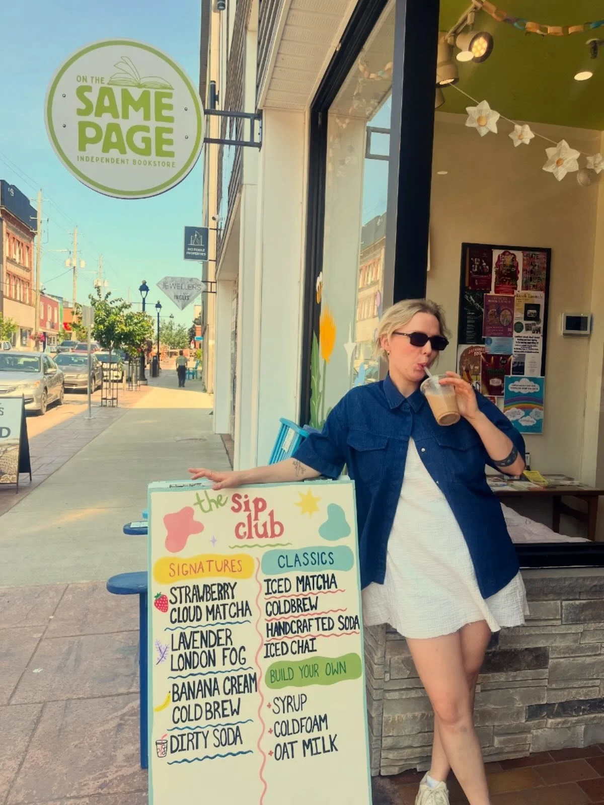 That&rsquo;s a wrap on The Sip Club at @onthesamepage.books! 

A huge thank you to everyone who stopped by and grabbed a drink. It was such a fun week, and I loved getting to share it with all of you!

I&rsquo;ll be doing more pop-ups soon, stay tune