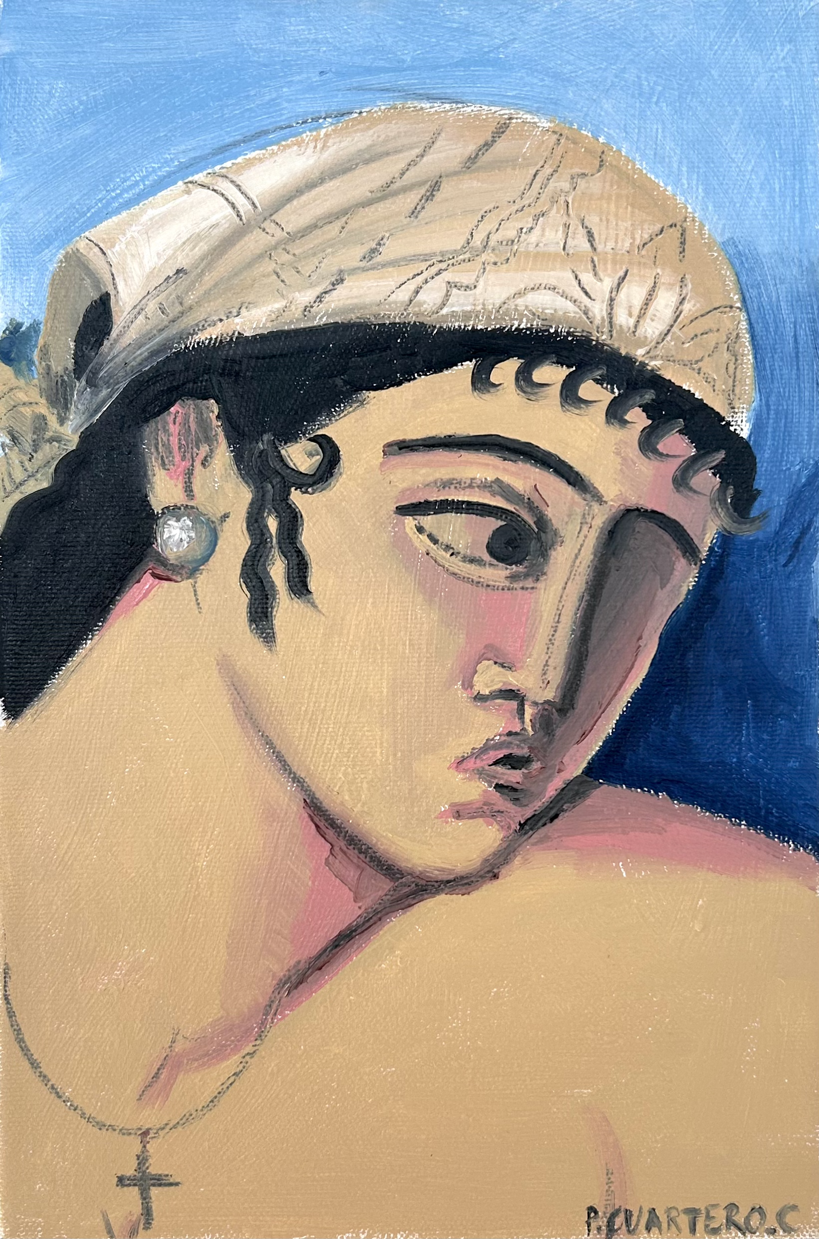 Zagala. Oil and graphite on canvas. 20x30cm.
2026