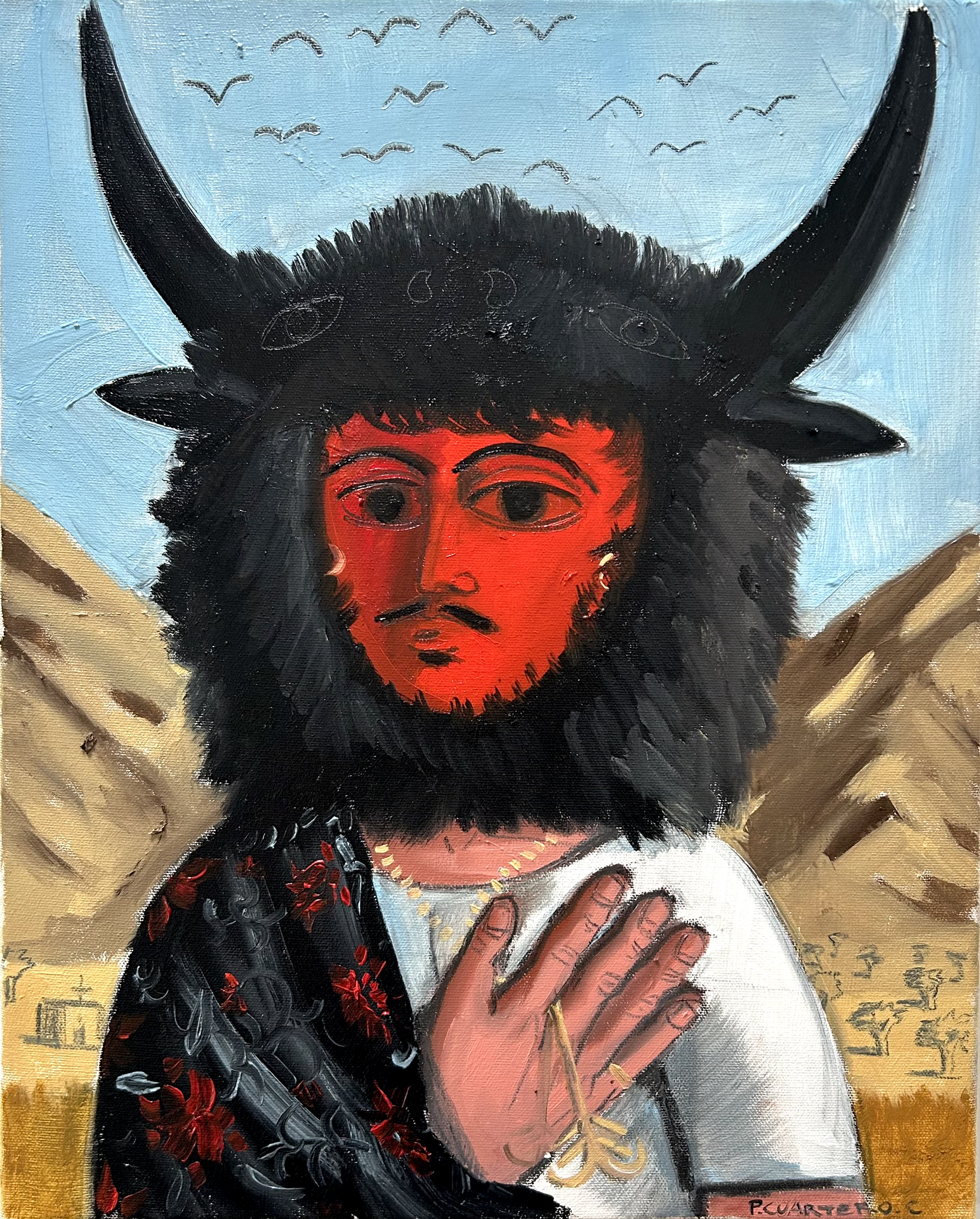 El Bravo. Oil and graphite on canvas. 40x50cm. 2026