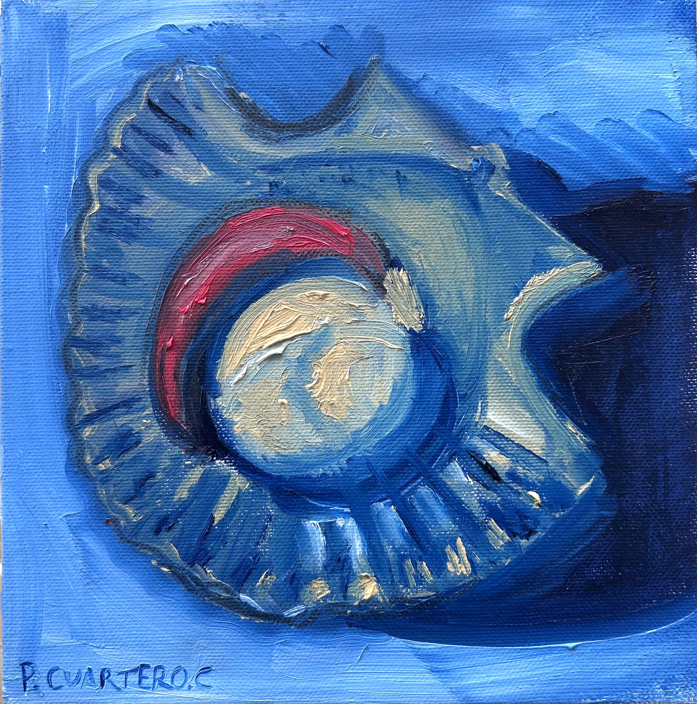 Capesante. Oil and graphite on canvas. 20x20cm.
2026