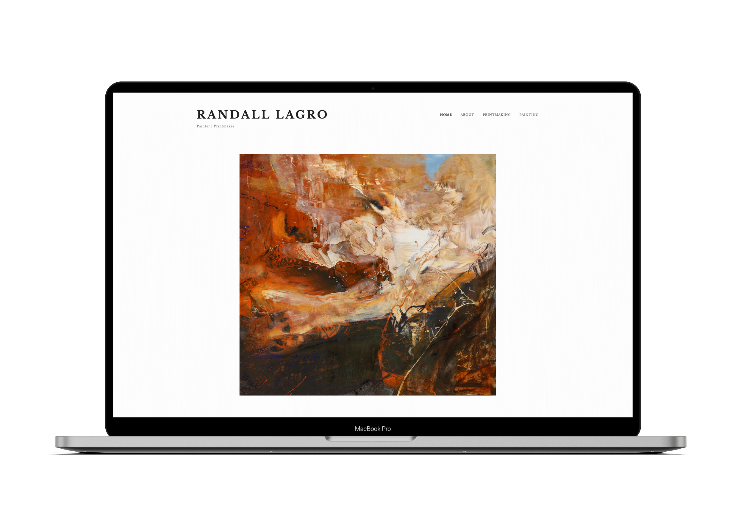 Randall LaGro artist website desktop