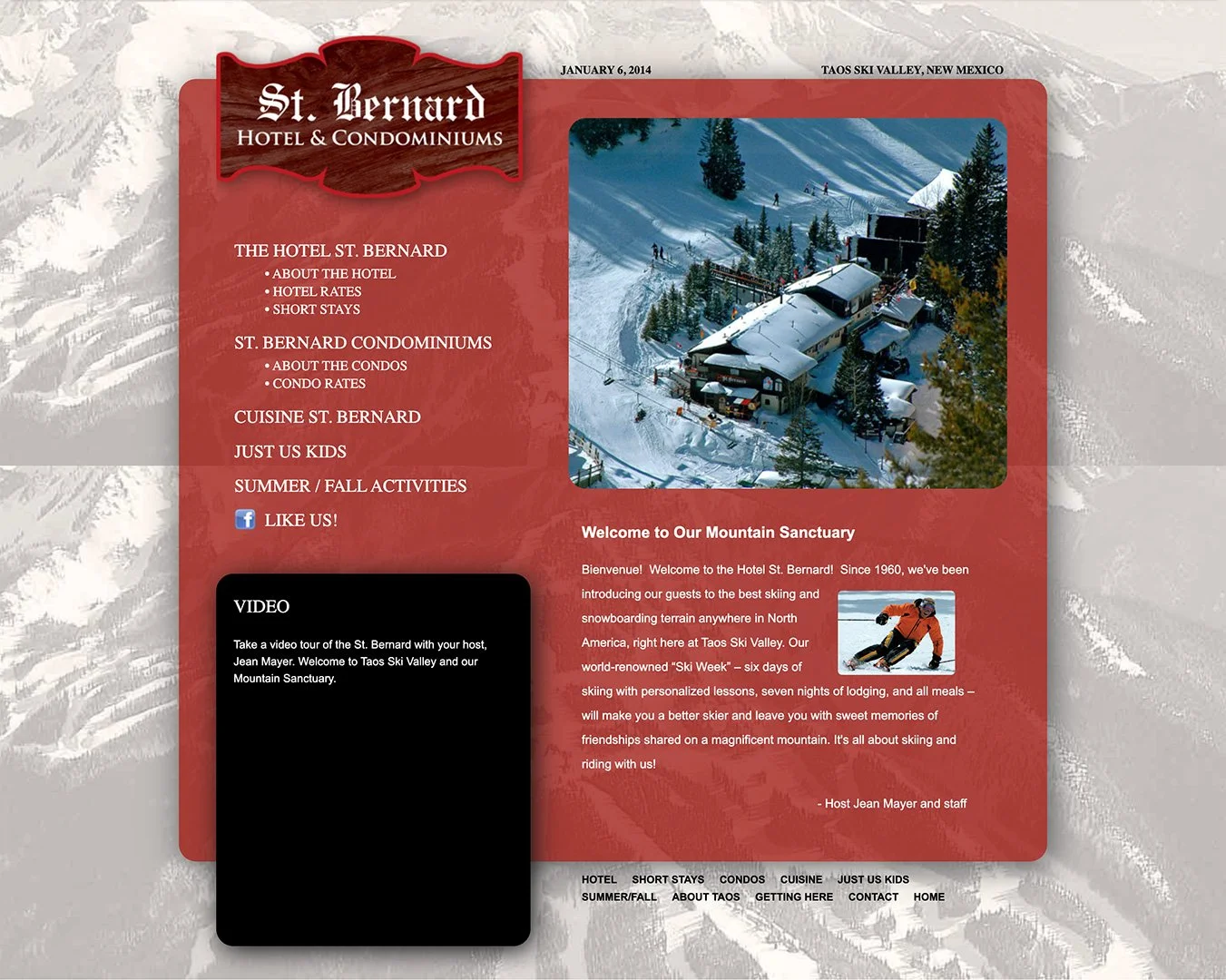 hotel st. bernard taos old homepage