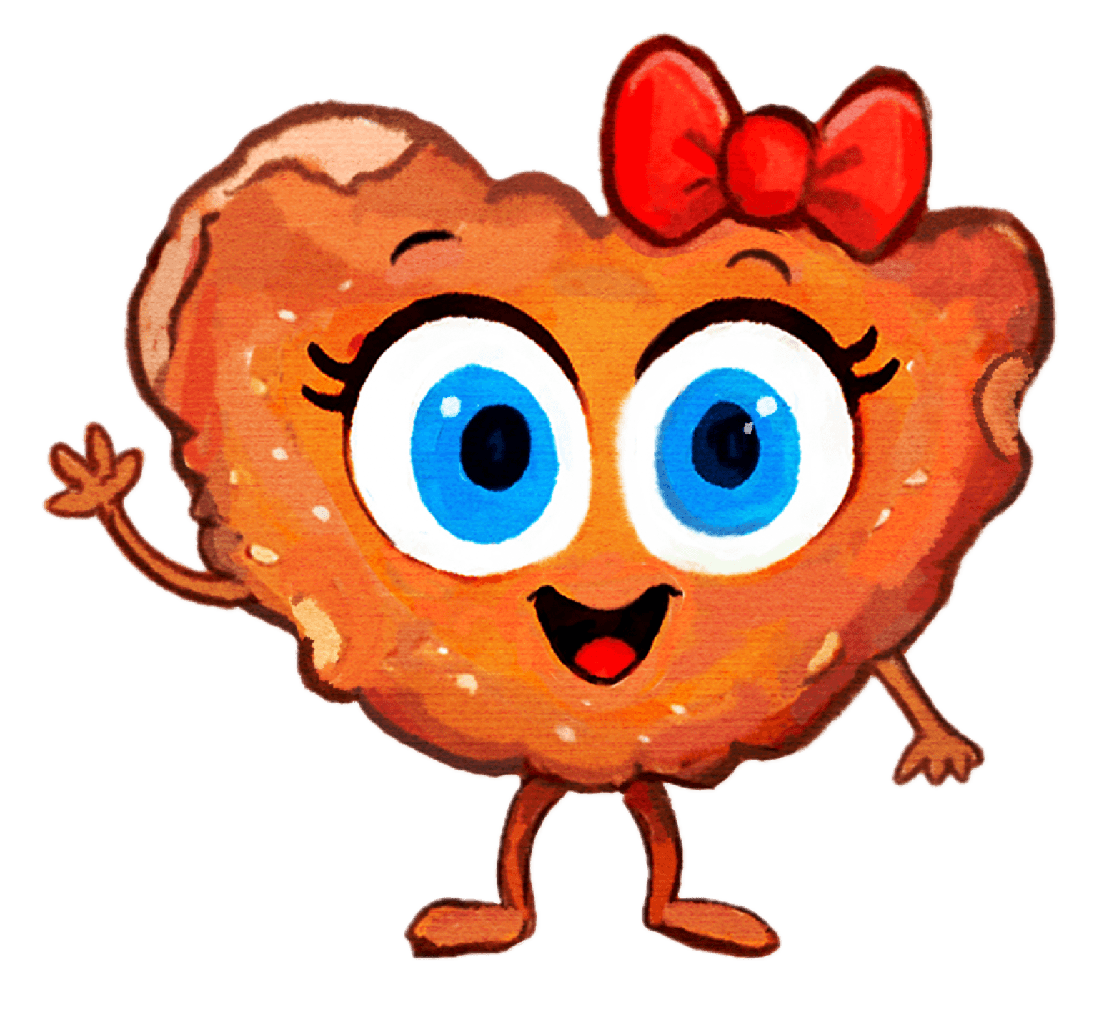 Smiley, a cheerful character from Crumby Adventures