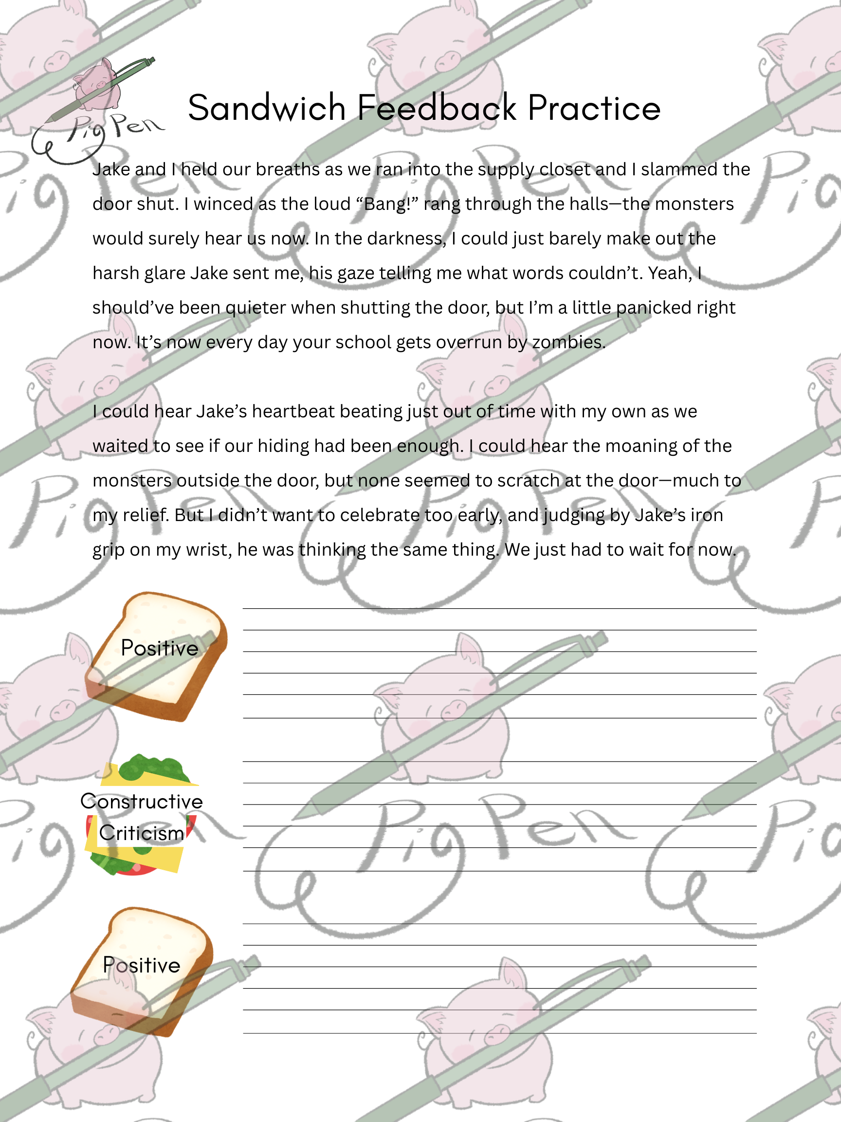 Sandwich Feedback Practice