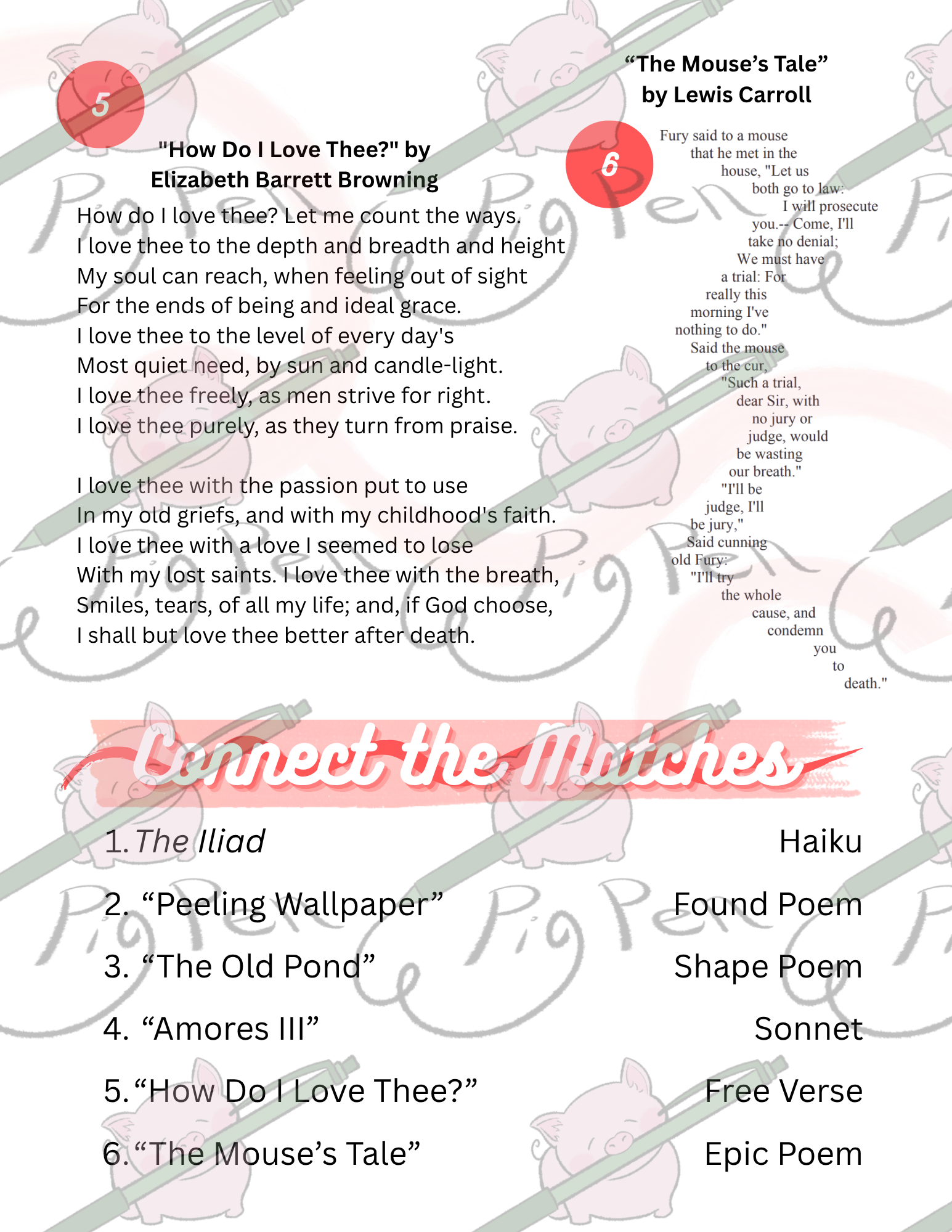 Forms of Poetry