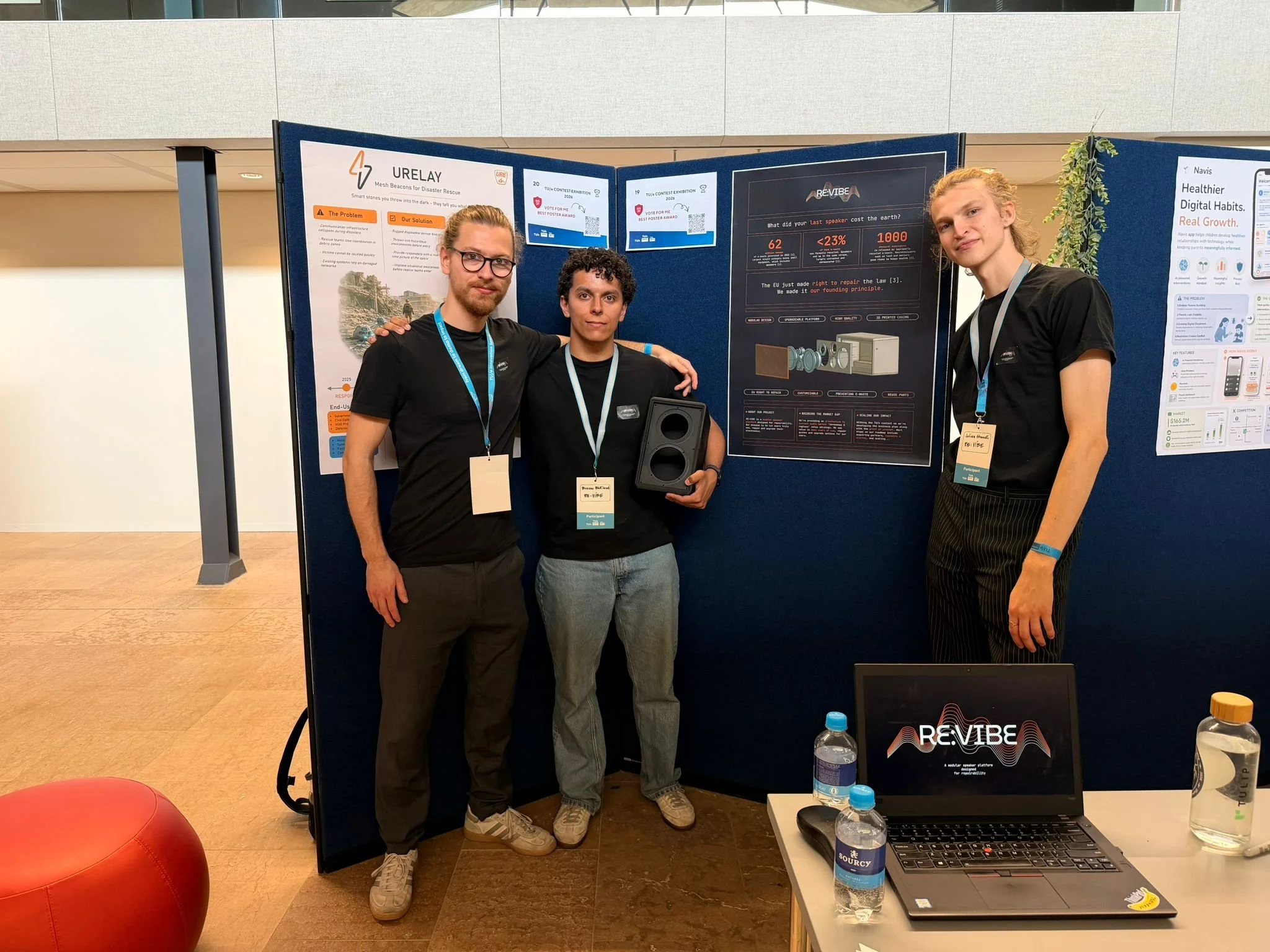 RE:VIBE founders at the TU/e Contest Finalist Selection Event