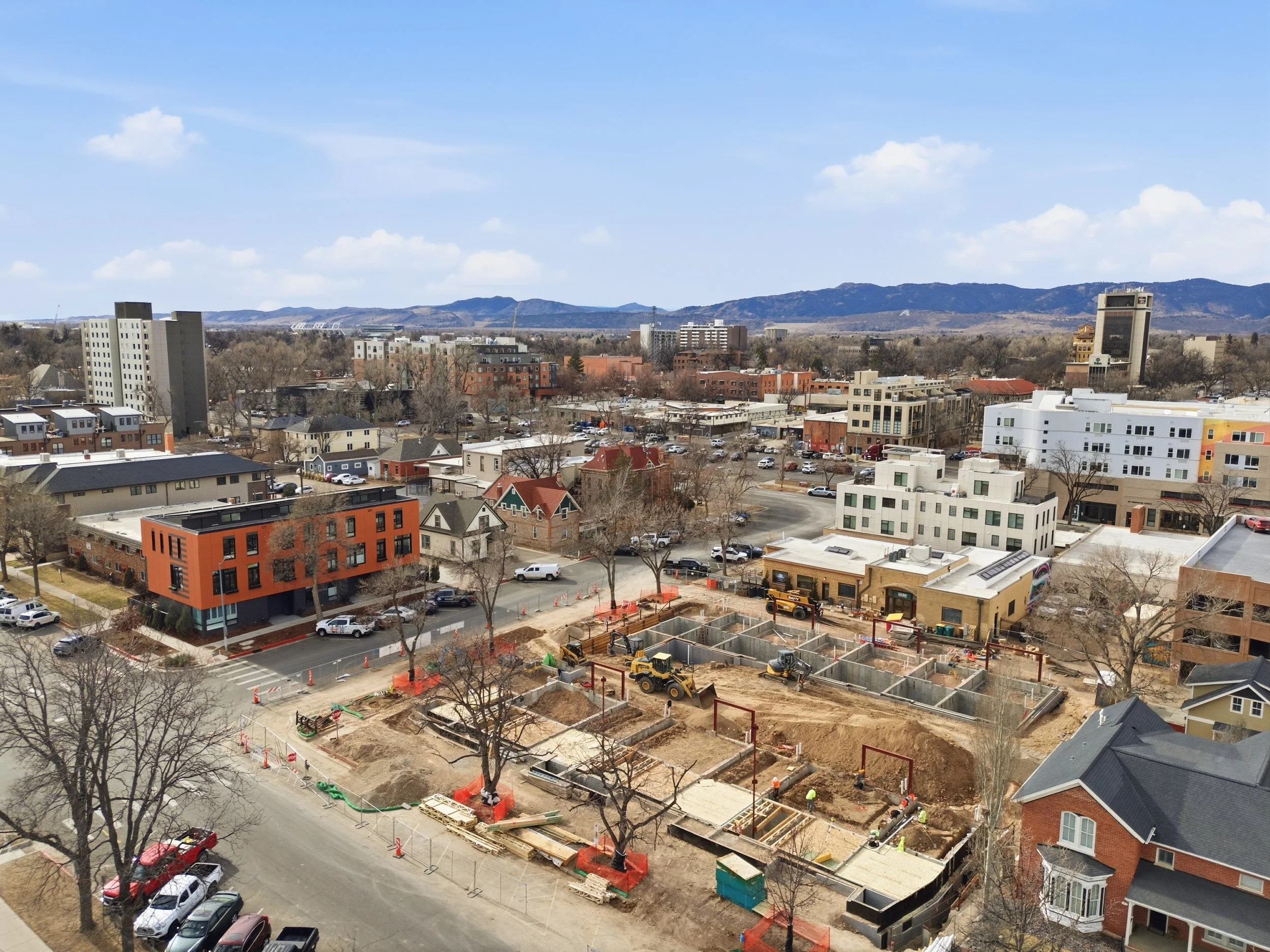 Foundation walls poured for the La Vie Lumière townhomes